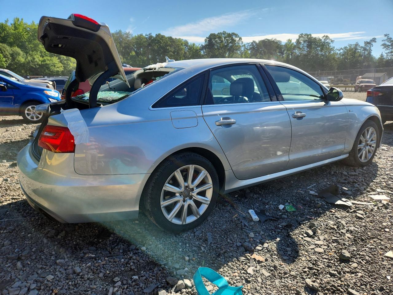 2012 Audi A6 Silver vin: WAUBGAFC3CN017083