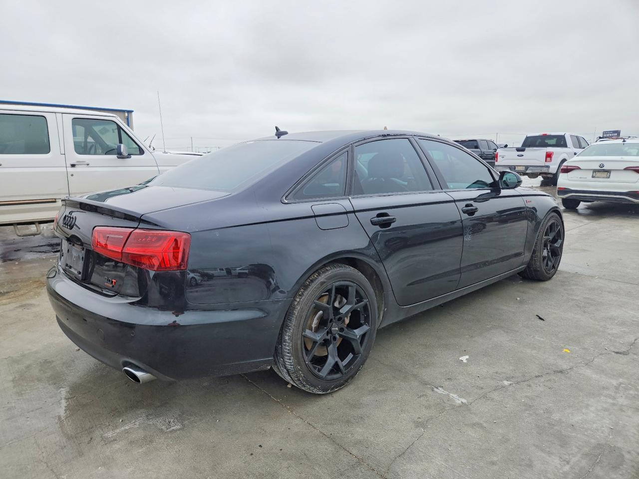2012 Audi A6 Black vin: WAUBGAFC4CN006304