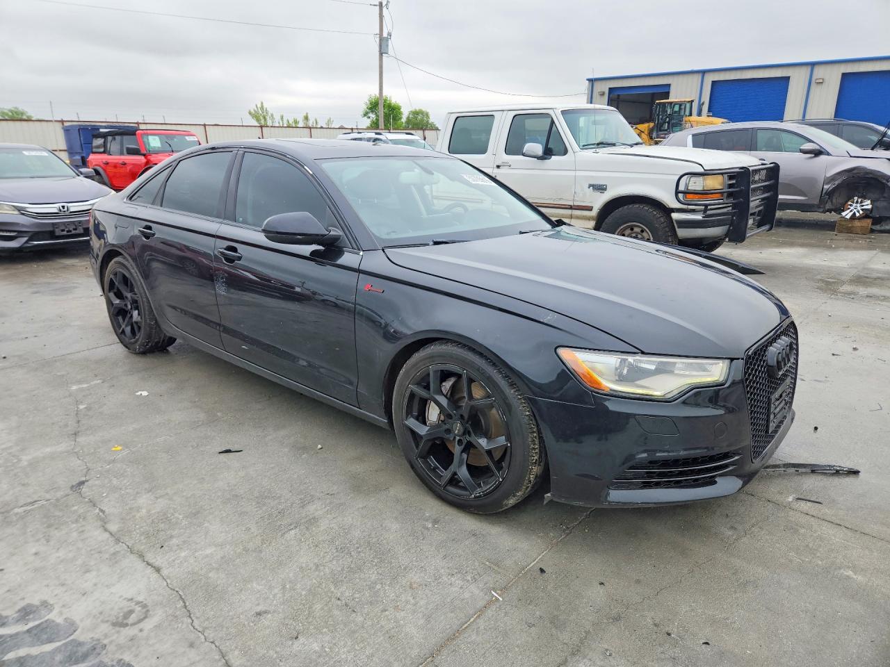 2012 Audi A6 Black vin: WAUBGAFC4CN006304