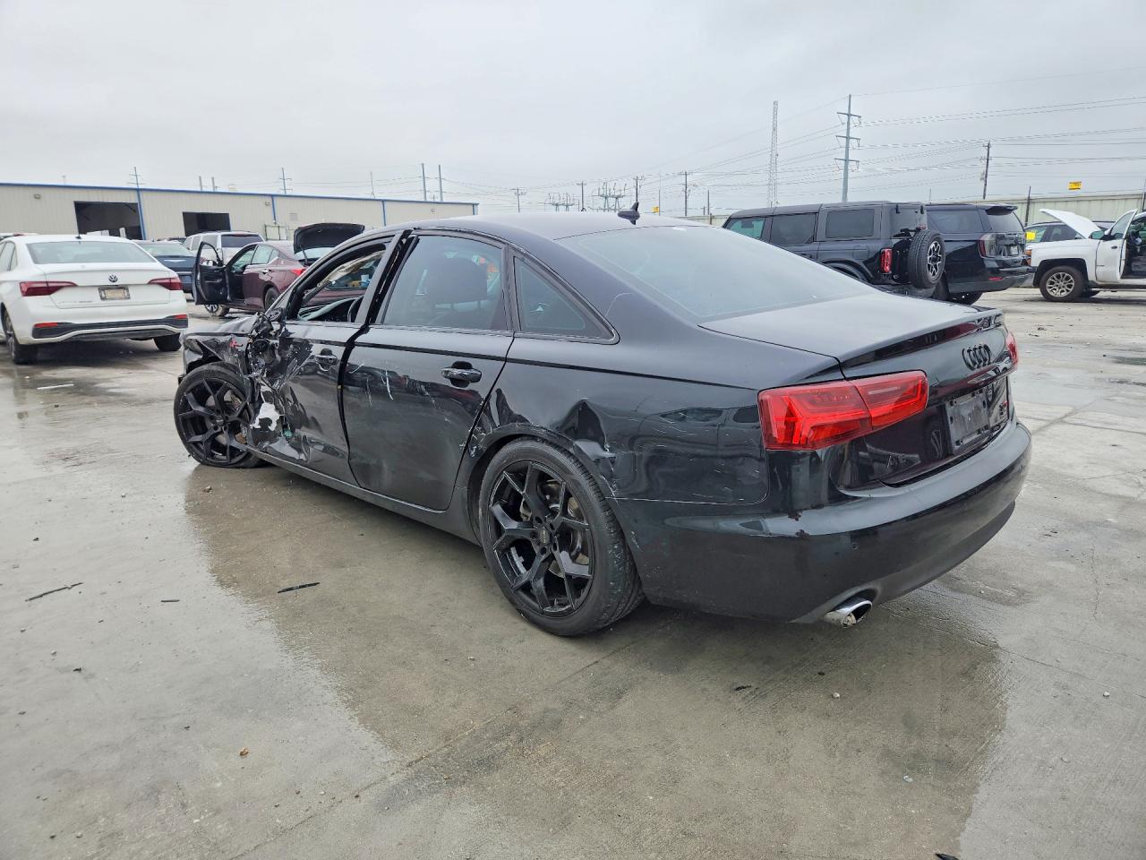 2012 Audi A6 Black vin: WAUBGAFC4CN006304