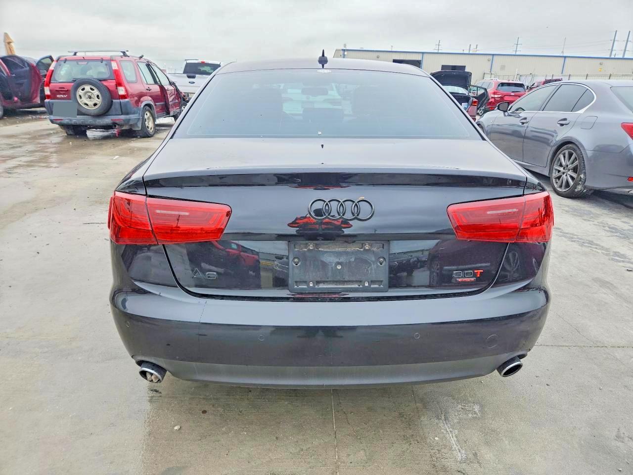 2012 Audi A6 Black vin: WAUBGAFC4CN006304