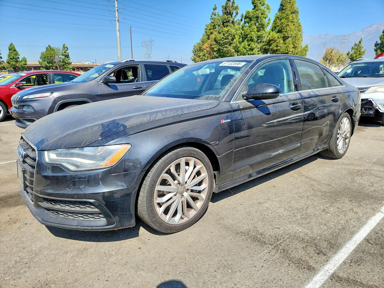 2012 Audi A6 Black vin: WAUBGAFC4CN007386