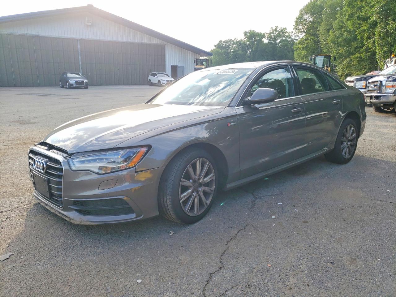 2012 Audi A6 Серый vin: WAUBGAFC4CN023359