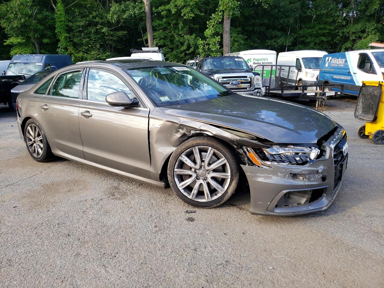 2012 Audi A6 Серый vin: WAUBGAFC4CN023359