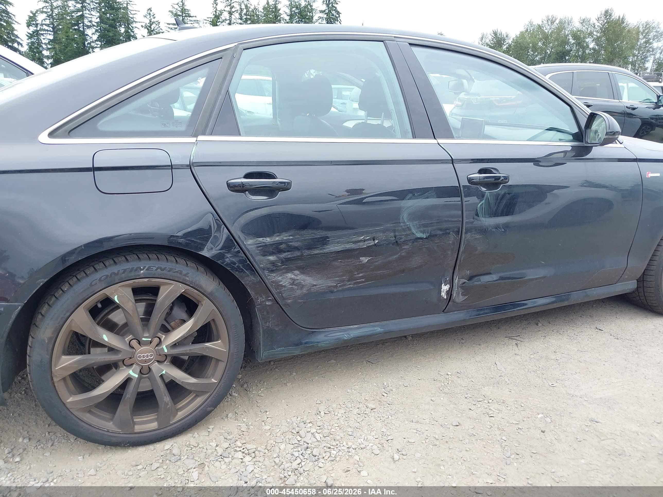 2012 Audi A6 3.0t Prestige Black vin: WAUBGAFC5CN005842