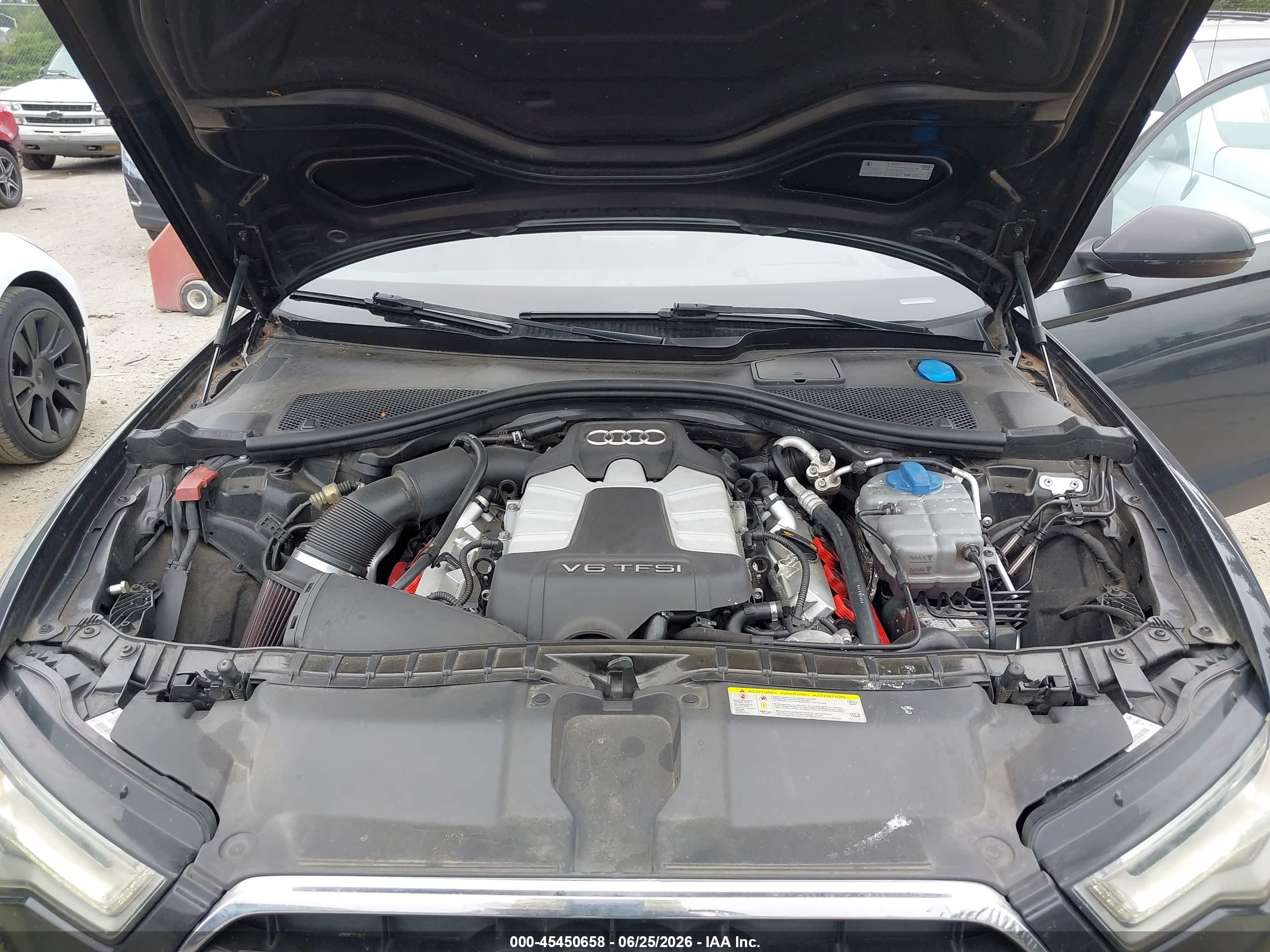 2012 Audi A6 3.0t Prestige Black vin: WAUBGAFC5CN005842