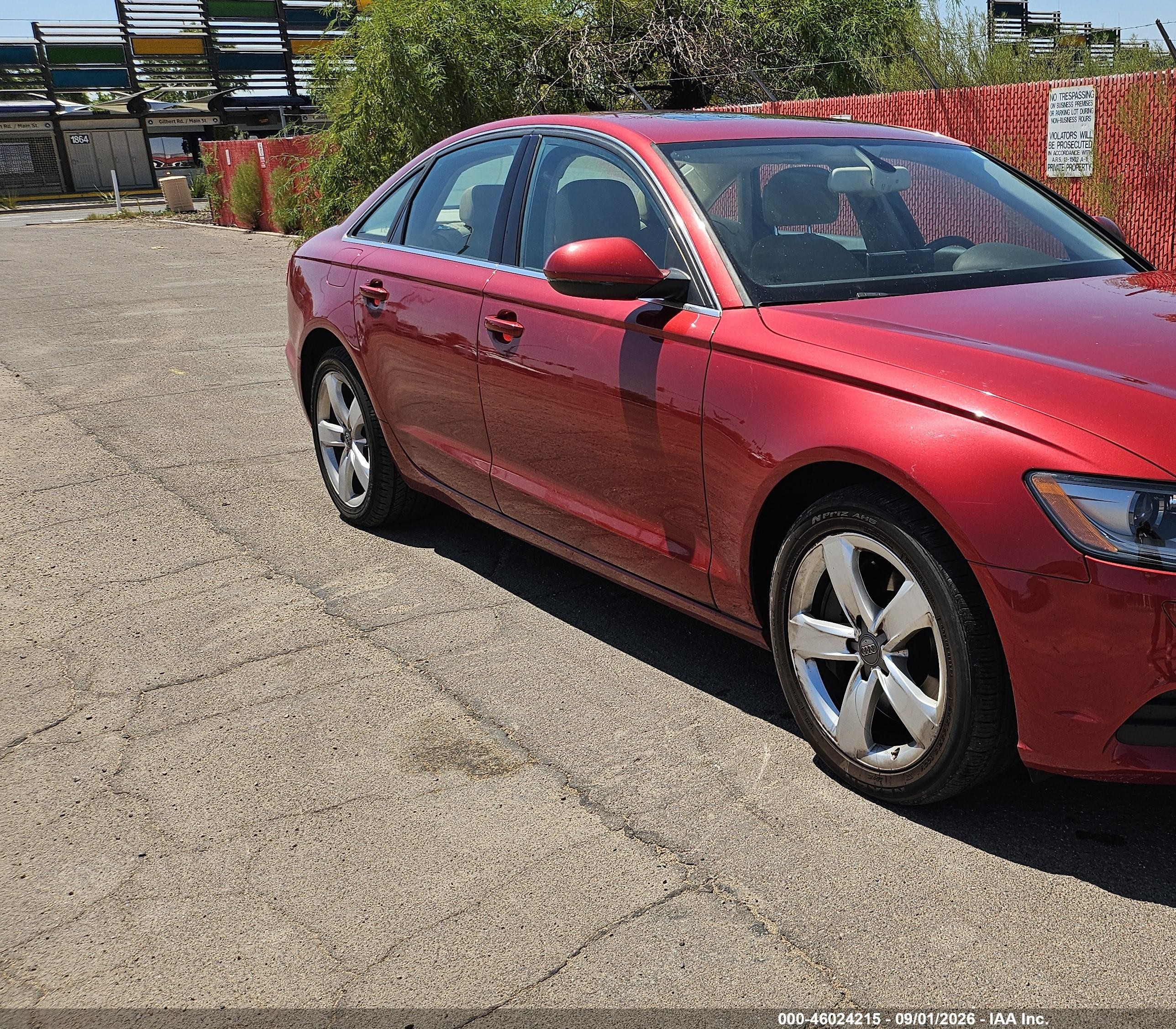 2012 Audi A6 3.0 Premium Красный vin: WAUBGAFC6CN004392