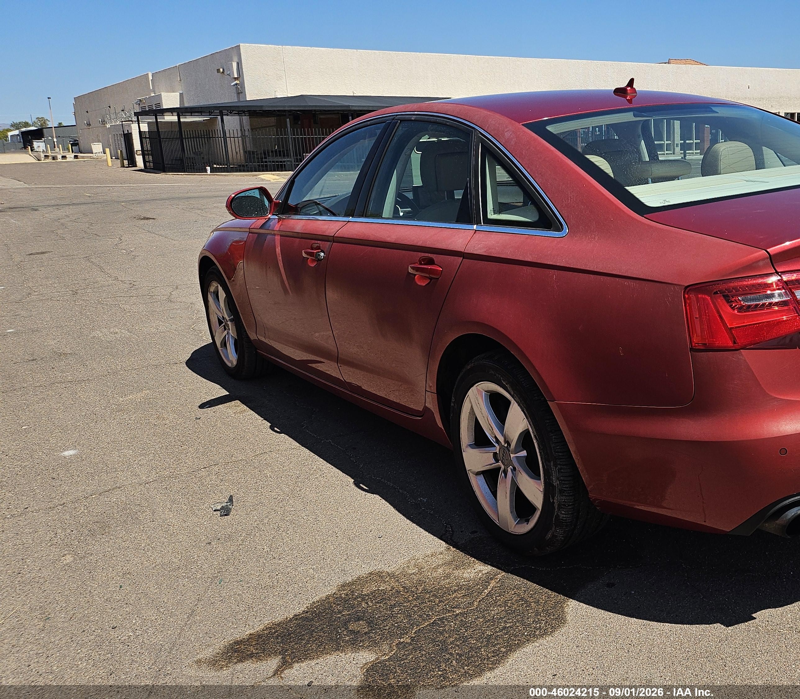2012 Audi A6 3.0 Premium Красный vin: WAUBGAFC6CN004392