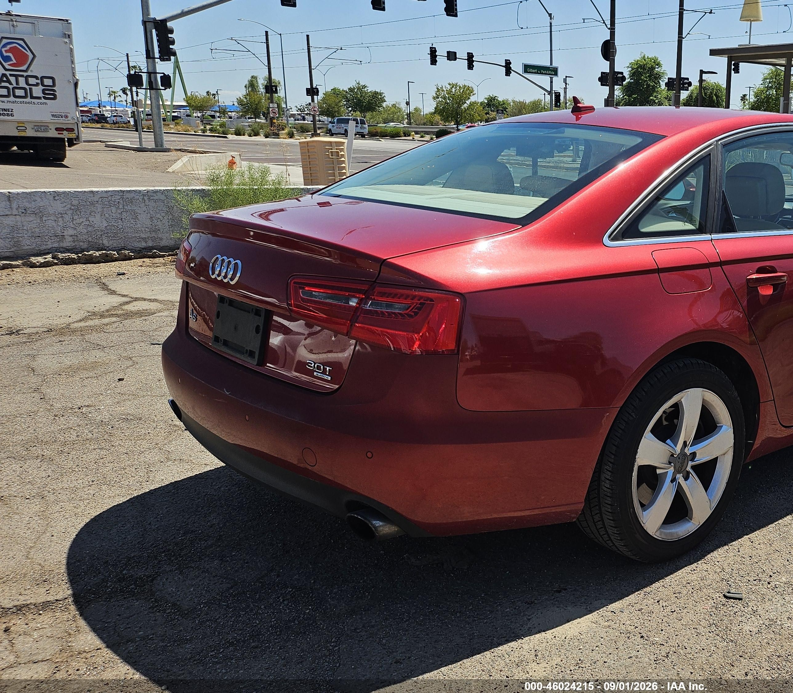 2012 Audi A6 3.0 Premium Красный vin: WAUBGAFC6CN004392