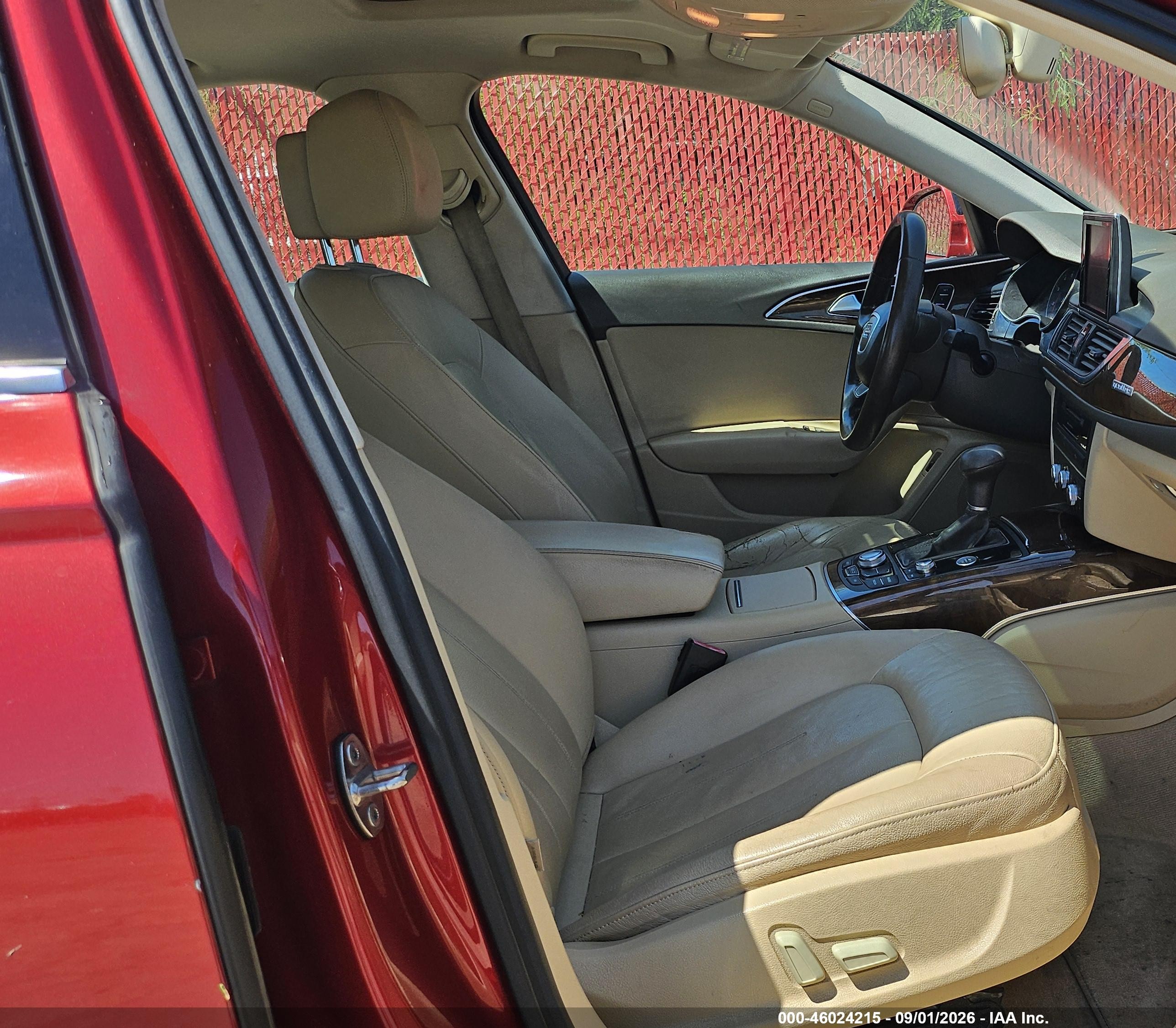 2012 Audi A6 3.0 Premium Красный vin: WAUBGAFC6CN004392