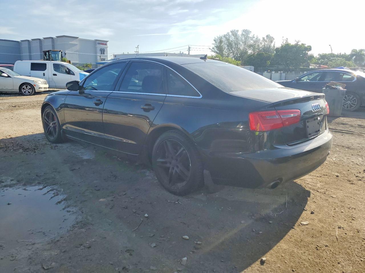 2012 Audi A6 Black vin: WAUBGAFC6CN007499