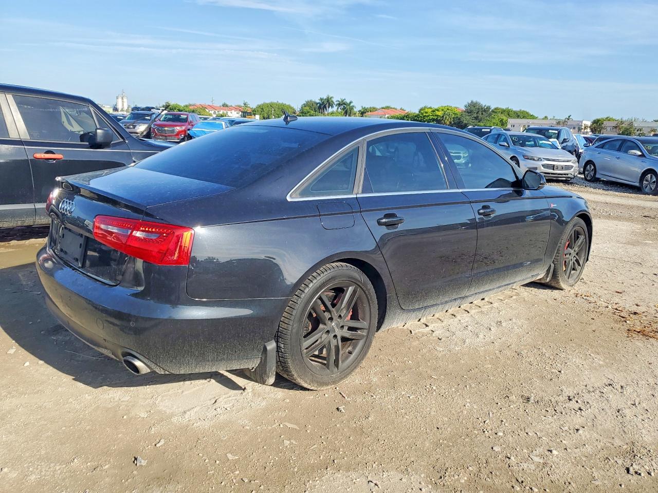 2012 Audi A6 Black vin: WAUBGAFC6CN007499