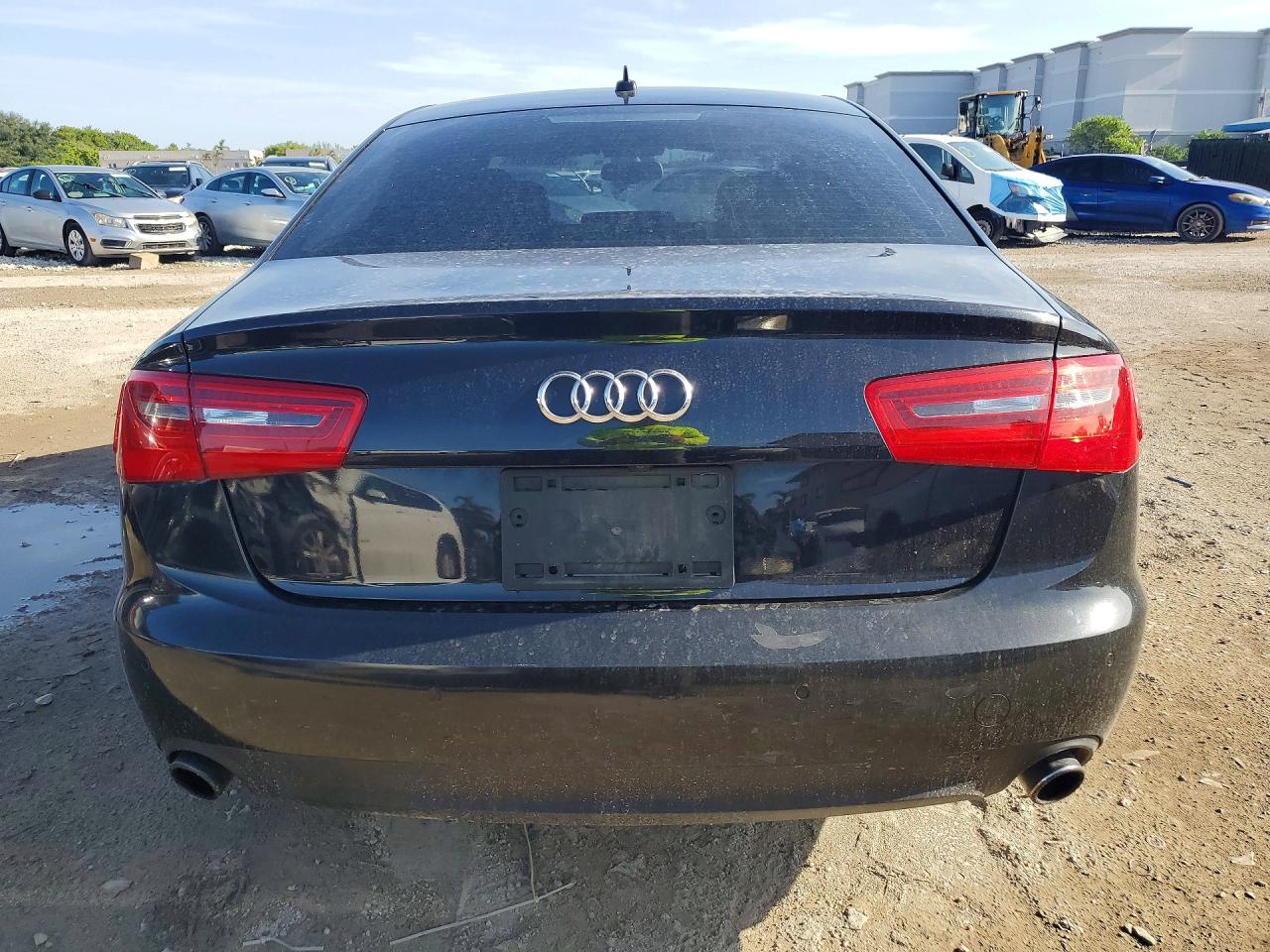 2012 Audi A6 Black vin: WAUBGAFC6CN007499