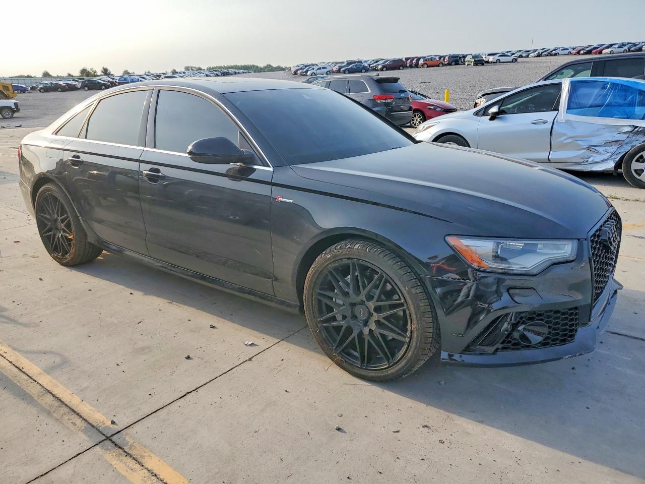 2012 Audi A6 3.0 Quattro Black vin: WAUBGAFC7CN015790