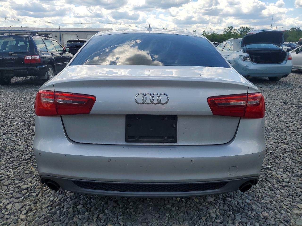 2012 Audi A6 Silver vin: WAUBGAFC8CN029245