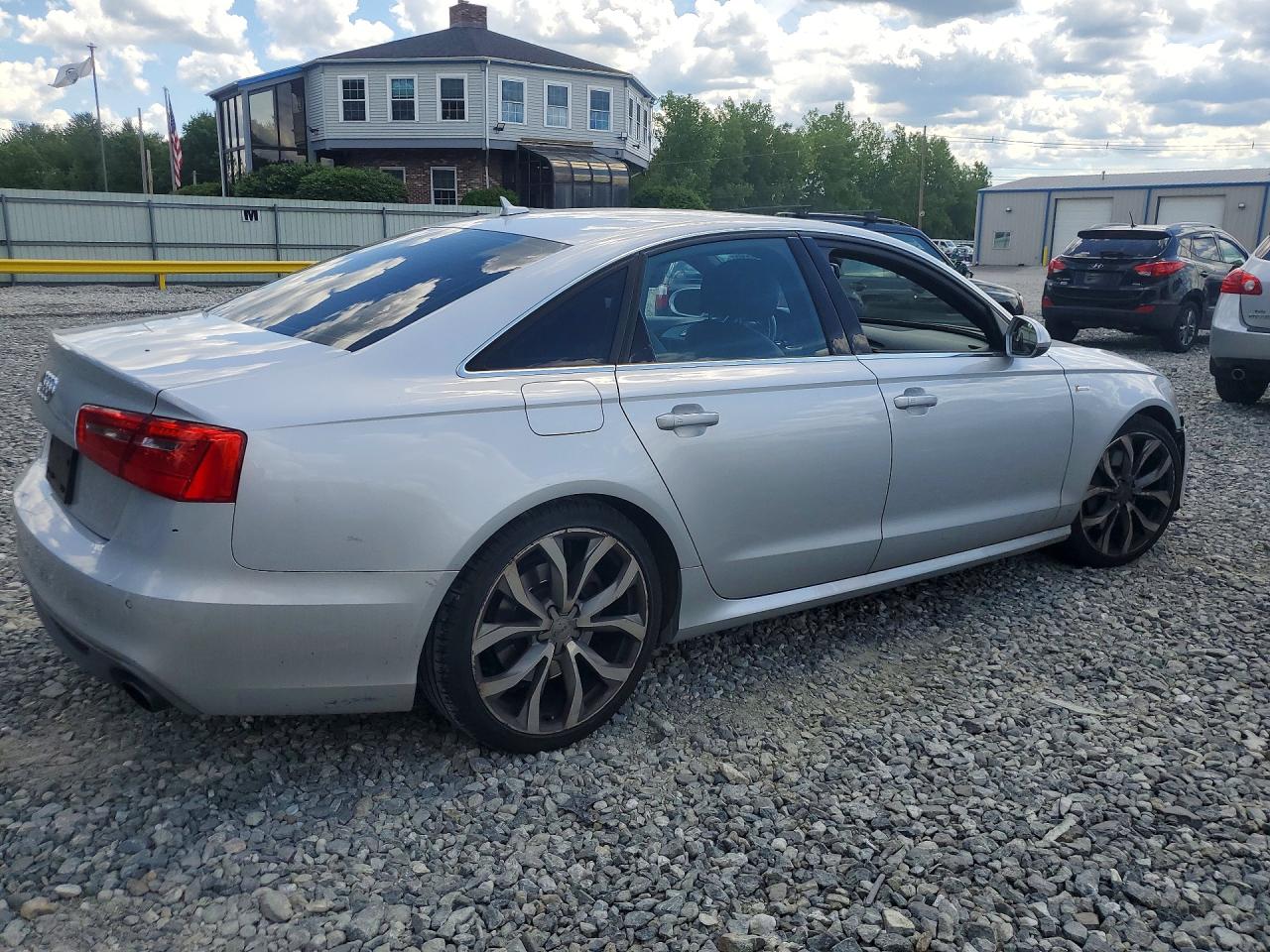 2012 Audi A6 Silver vin: WAUBGAFC8CN029245