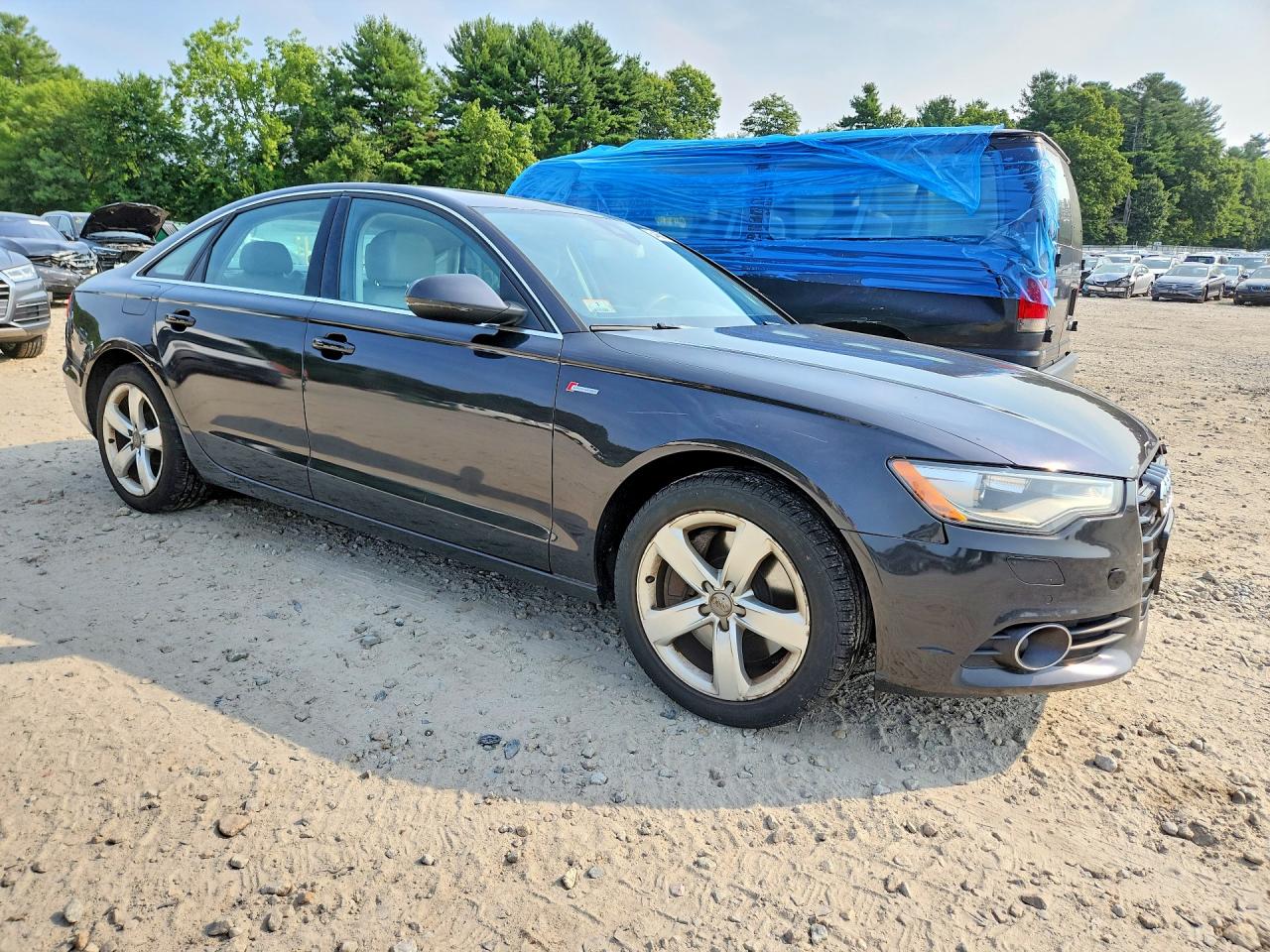2012 Audi A6 Charcoal vin: WAUBGAFC8CN030749