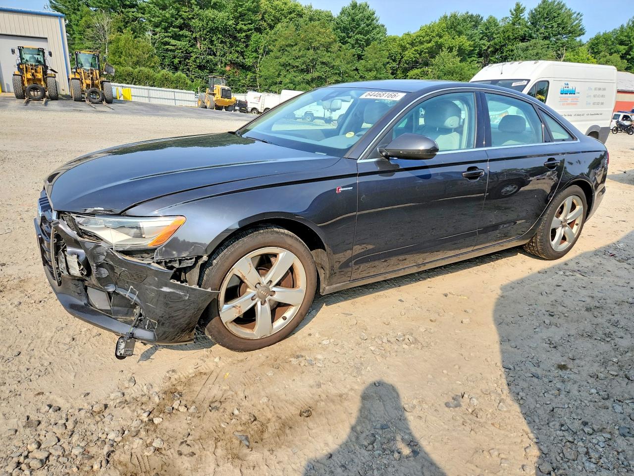 2012 Audi A6 Charcoal vin: WAUBGAFC8CN030749