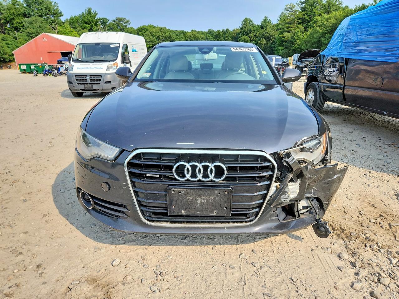 2012 Audi A6 Charcoal vin: WAUBGAFC8CN030749