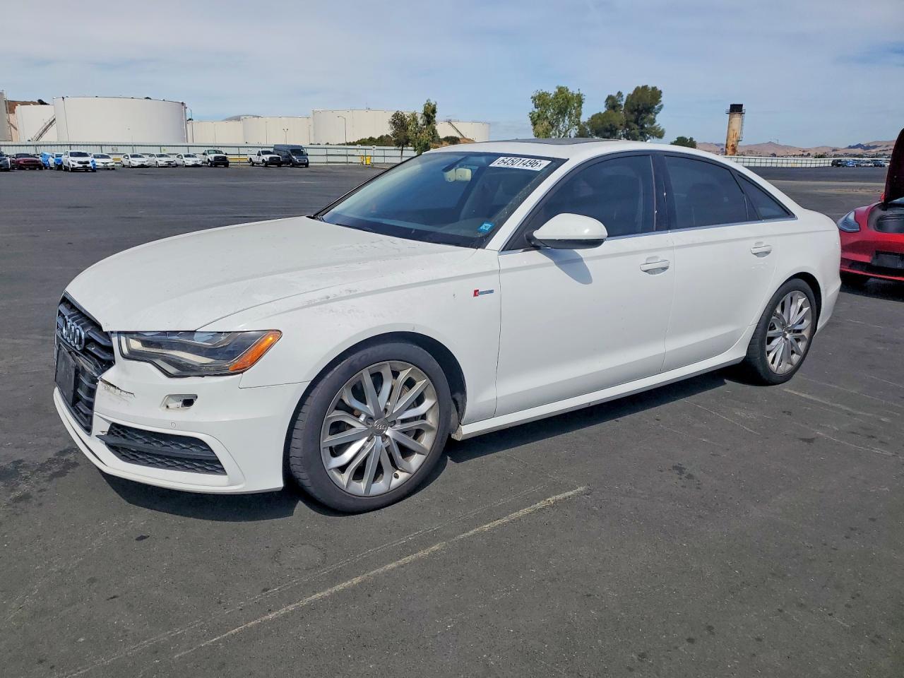 2012 Audi A6 Белый vin: WAUBGAFC9CN003091
