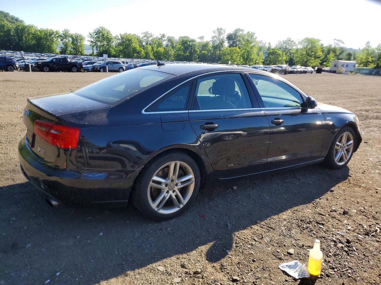 2012 Audi A6 Black vin: WAUBGAFC9CN005374