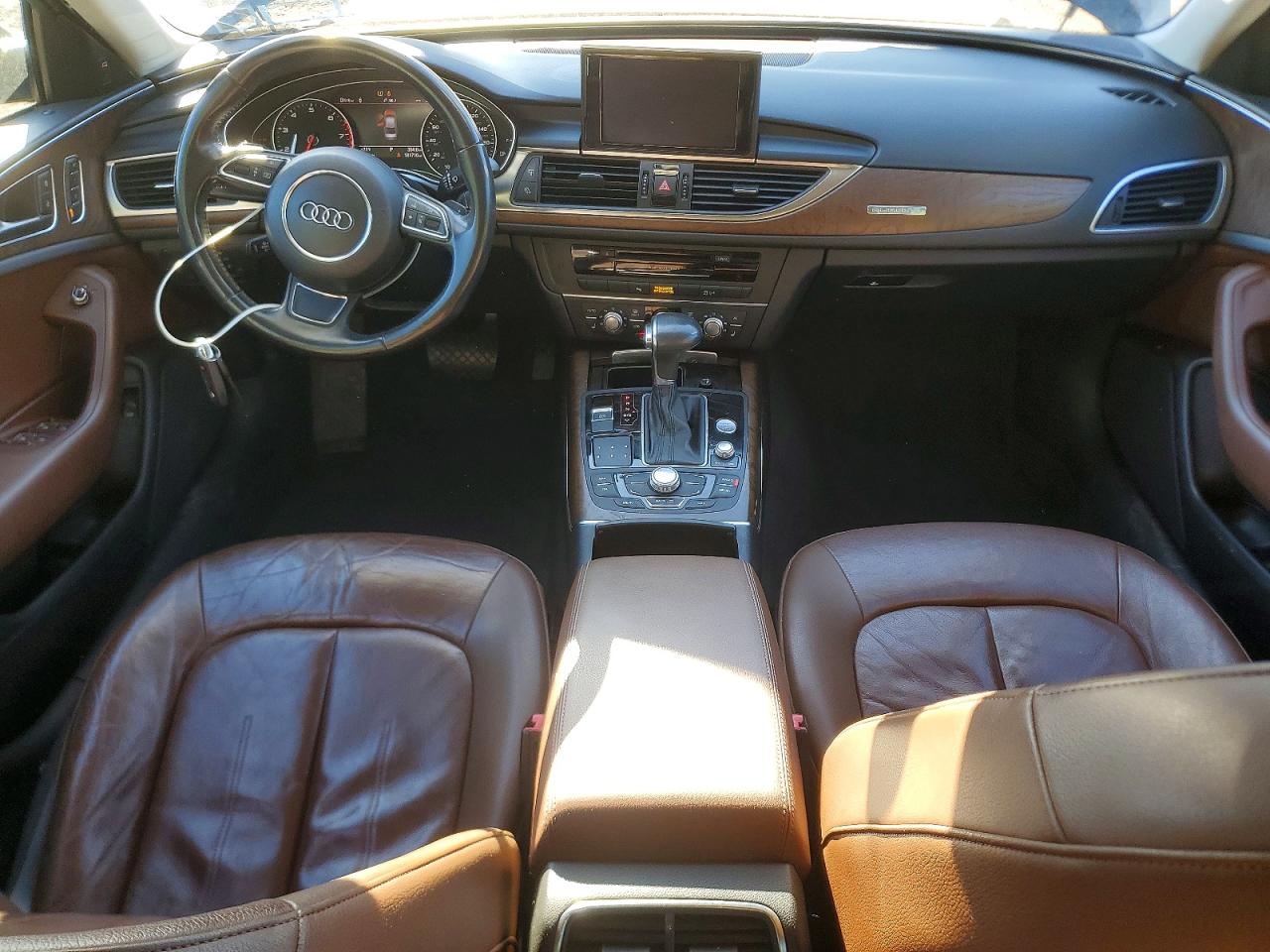2012 Audi A6 Black vin: WAUBGAFC9CN005374