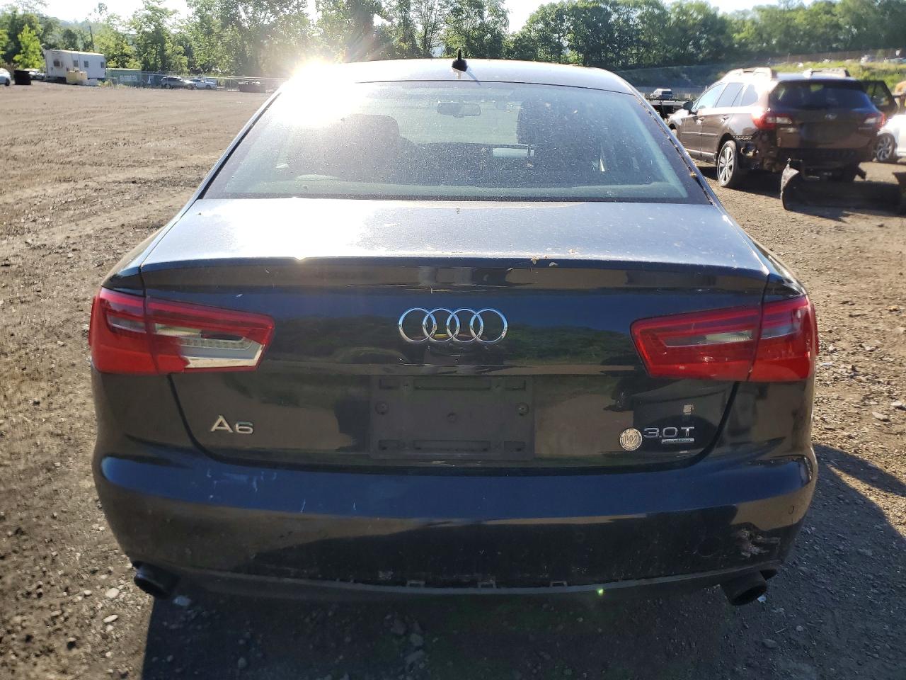 2012 Audi A6 Black vin: WAUBGAFC9CN005374