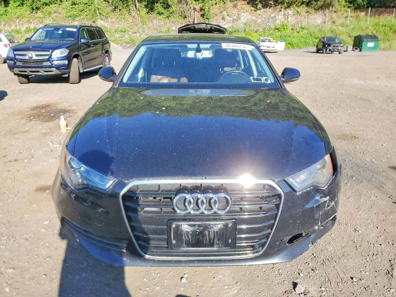 2012 Audi A6 Black vin: WAUBGAFC9CN005374