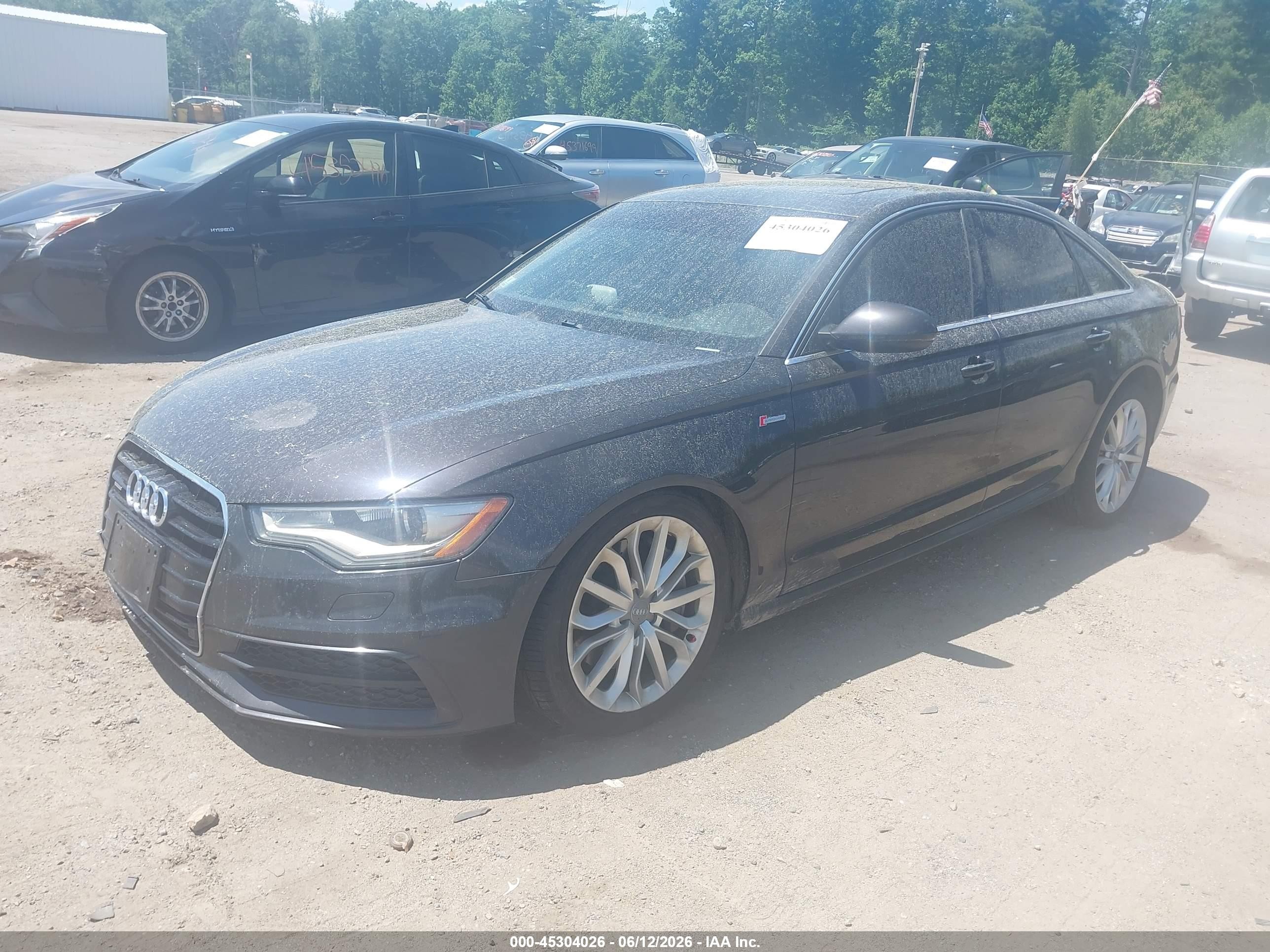 2012 Audi A6 3.0 Premium Black vin: WAUBGAFC9CN023888