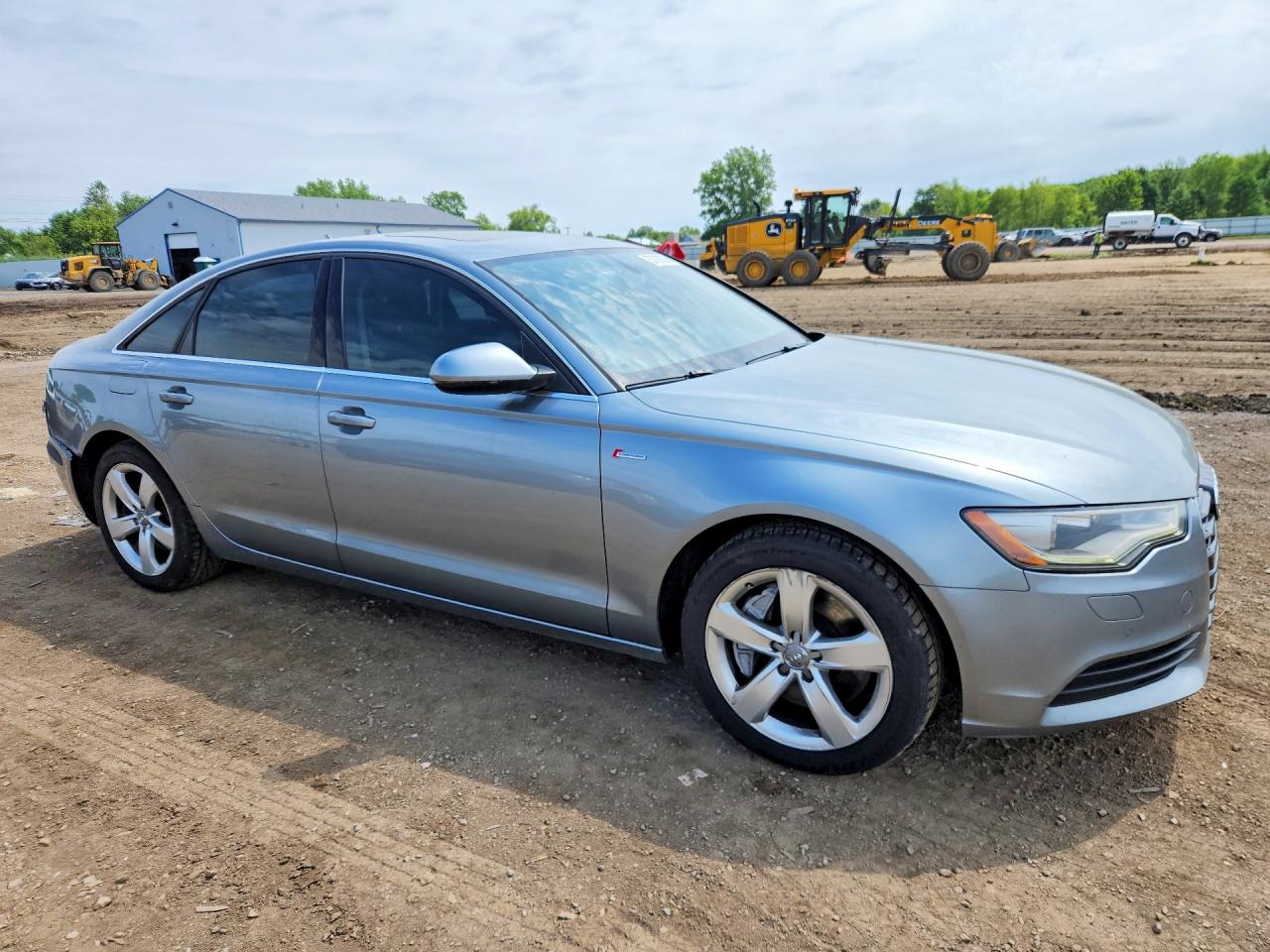 2012 Audi A6 Silver vin: WAUBGAFC9CN028069