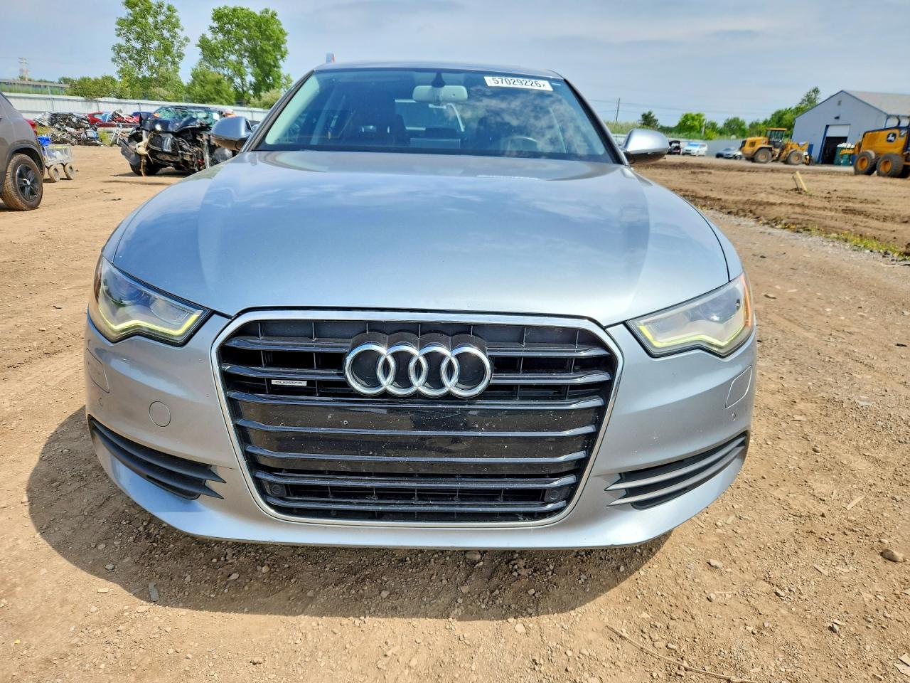 2012 Audi A6 Silver vin: WAUBGAFC9CN028069