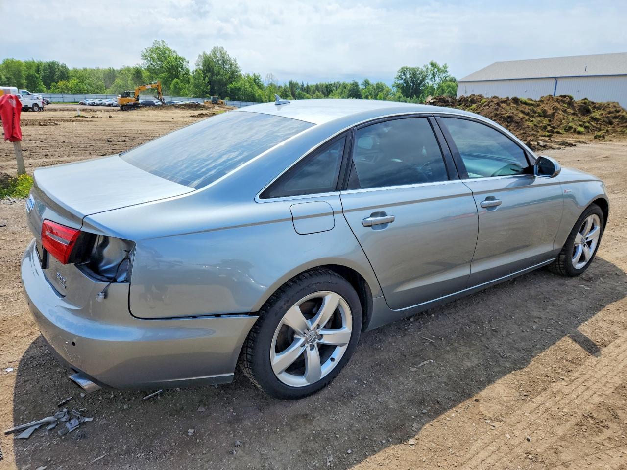 2012 Audi A6 Silver vin: WAUBGAFC9CN028069
