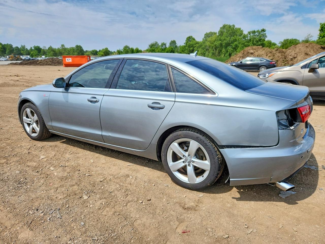 2012 Audi A6 Silver vin: WAUBGAFC9CN028069