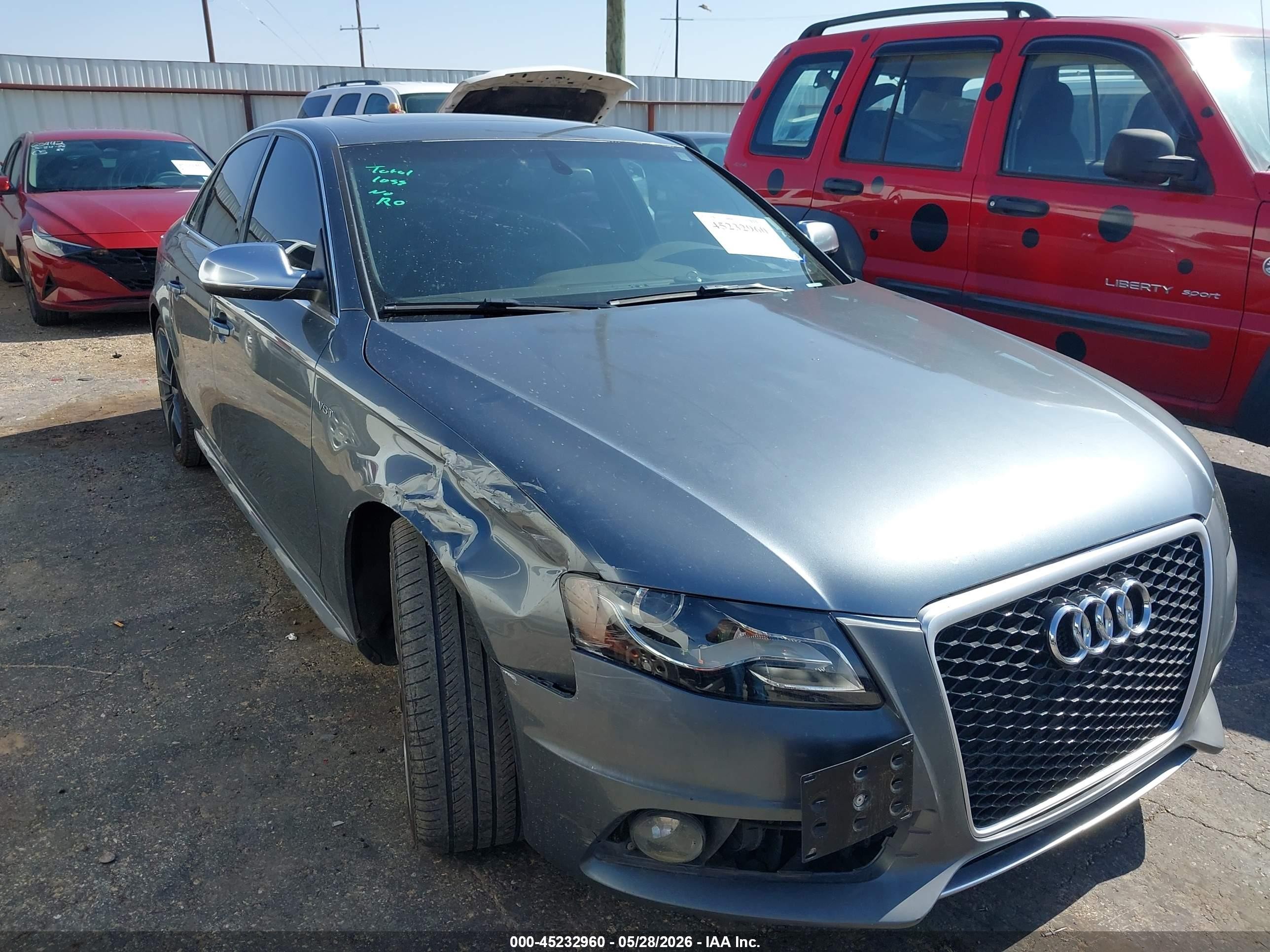 2012 Audi S4 3.0 Premium Plus Gray vin: WAUBGAFL0CA064398