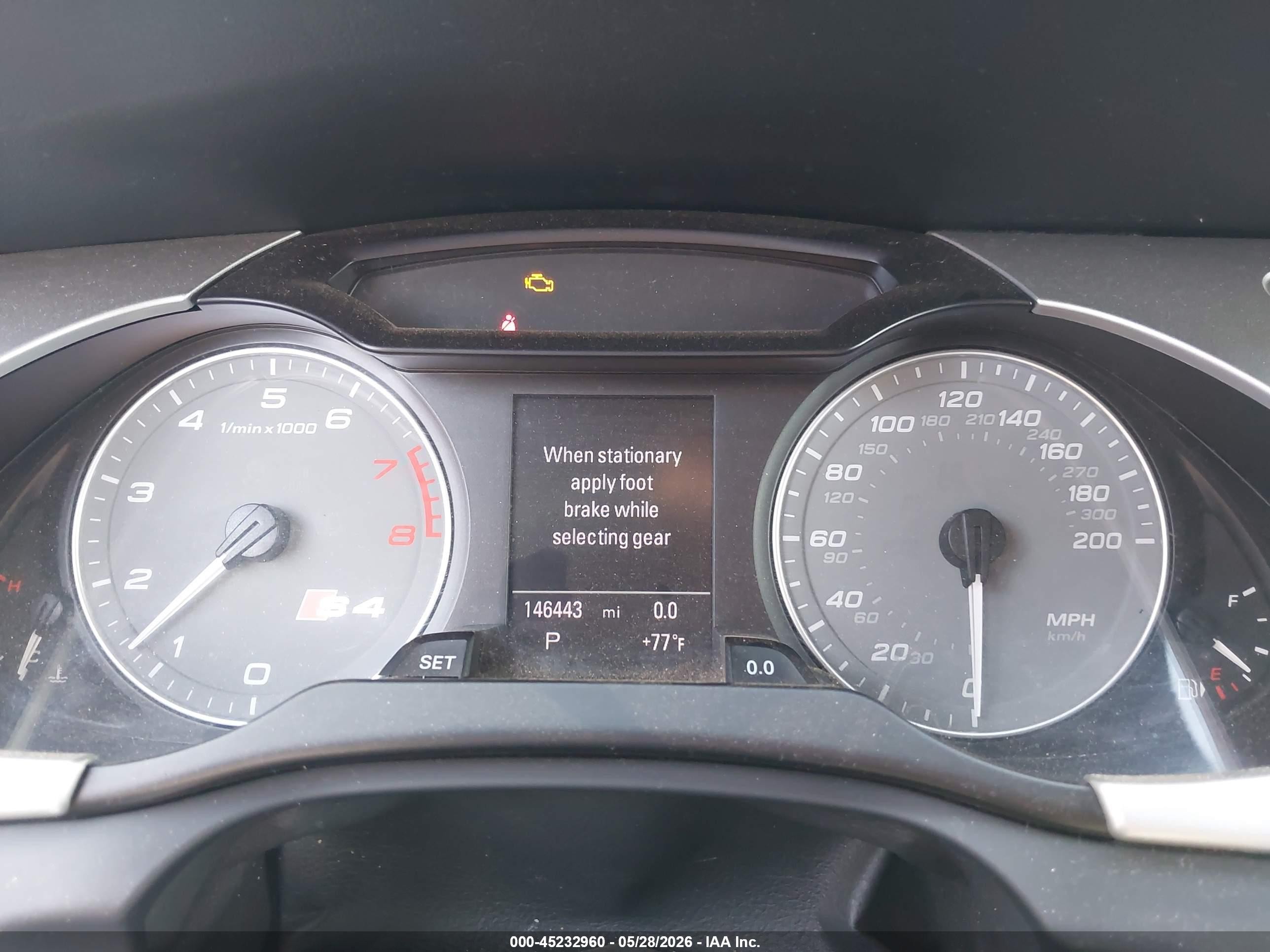 2012 Audi S4 3.0 Premium Plus Gray vin: WAUBGAFL0CA064398