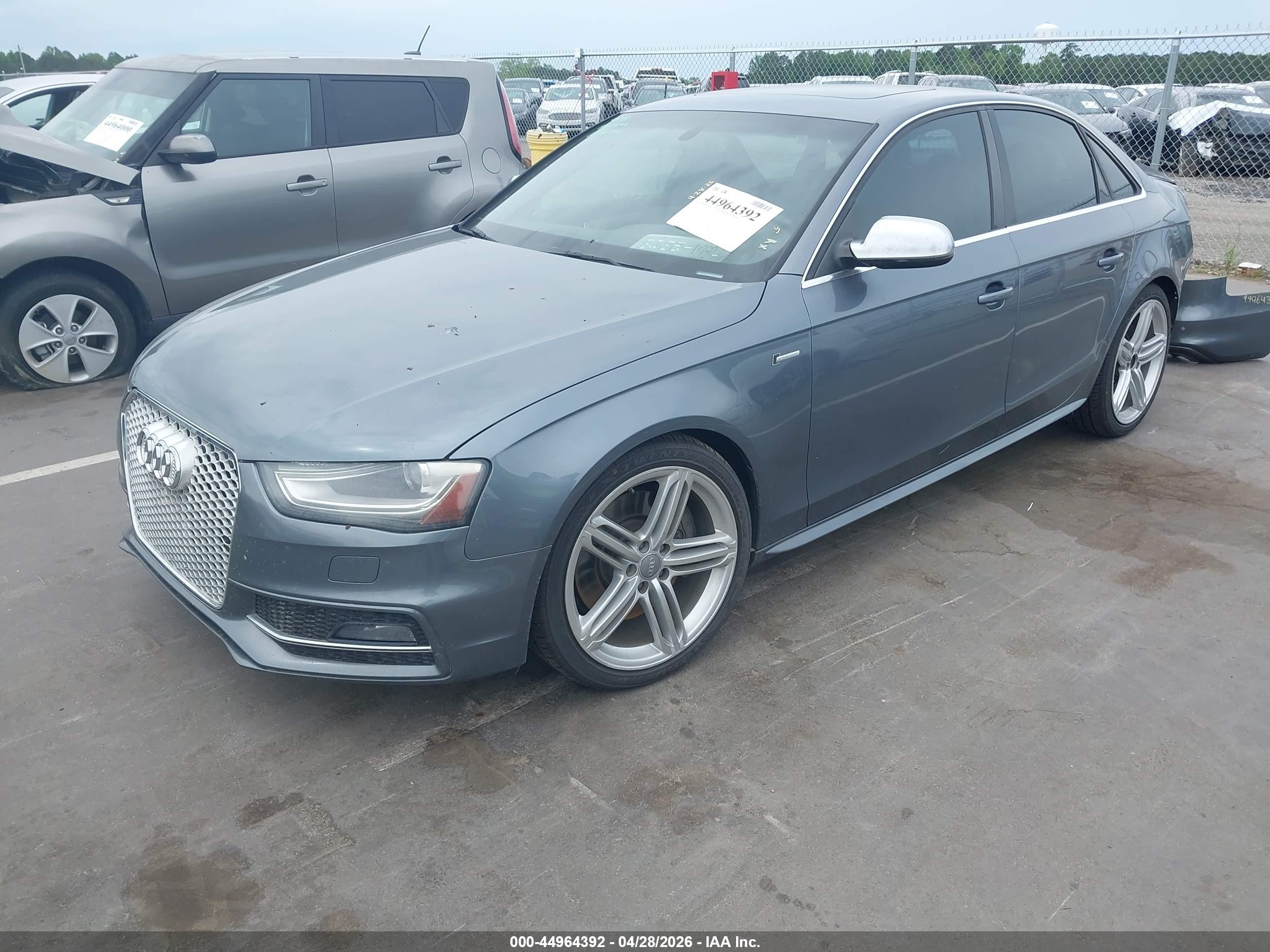2013 Audi S4 3.0t Premium Plus Gray vin: WAUBGAFL0DA089111