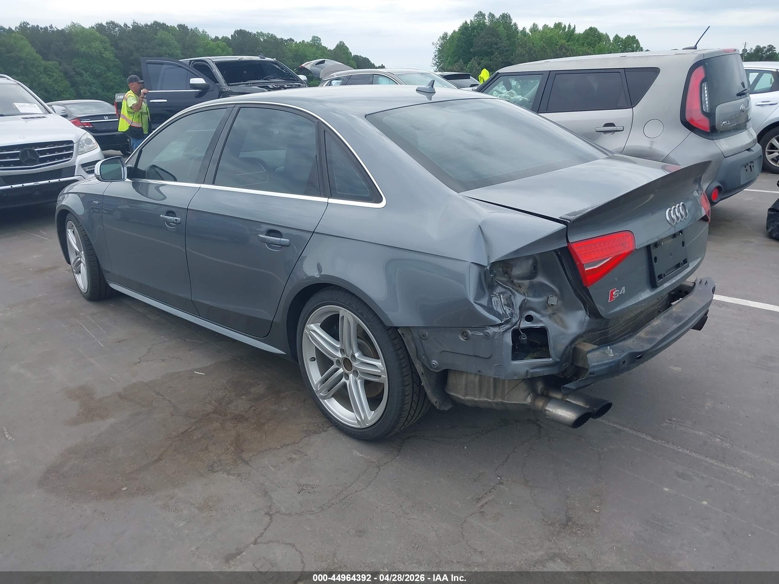 2013 Audi S4 3.0t Premium Plus Gray vin: WAUBGAFL0DA089111