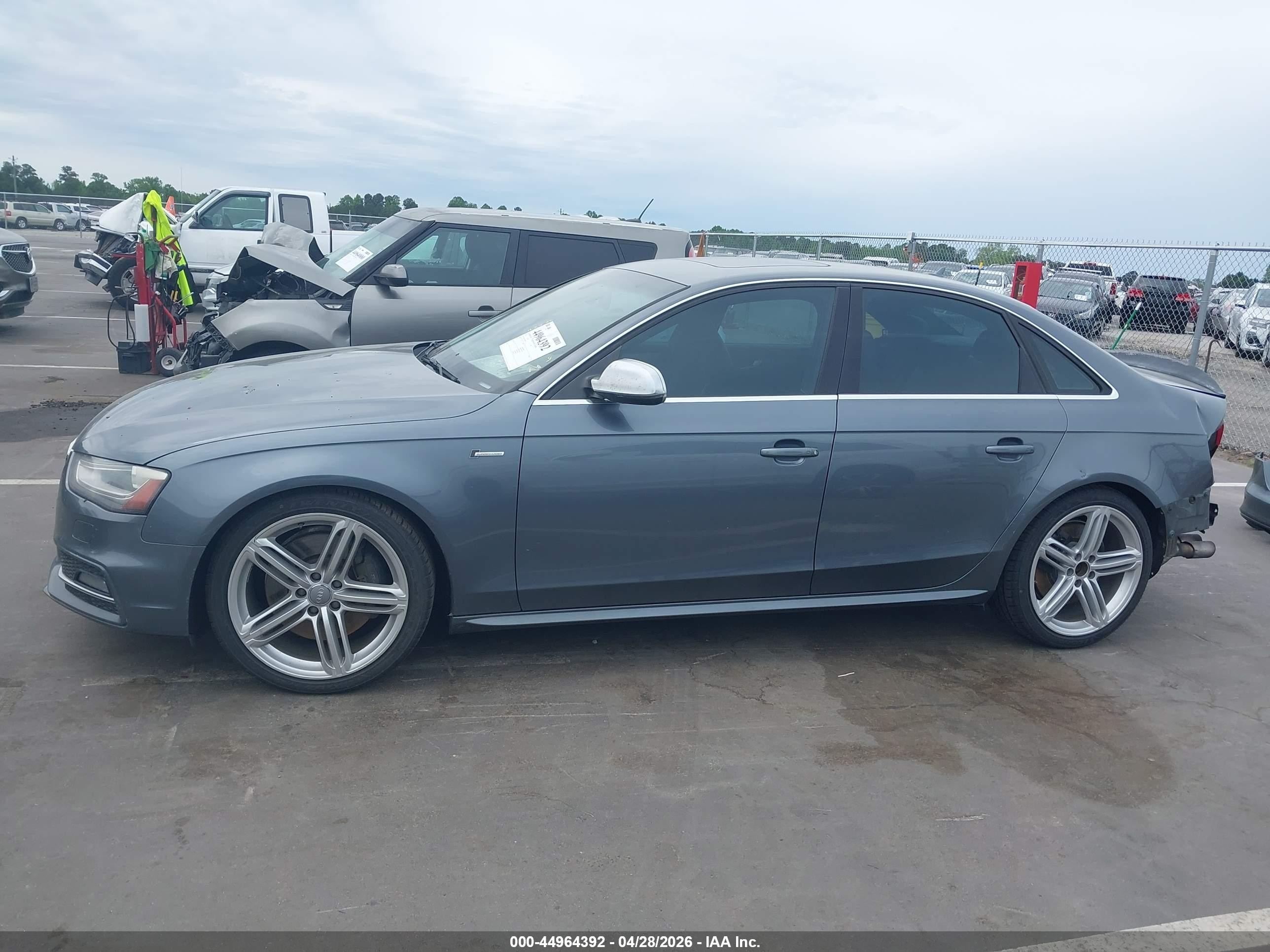 2013 Audi S4 3.0t Premium Plus Gray vin: WAUBGAFL0DA089111