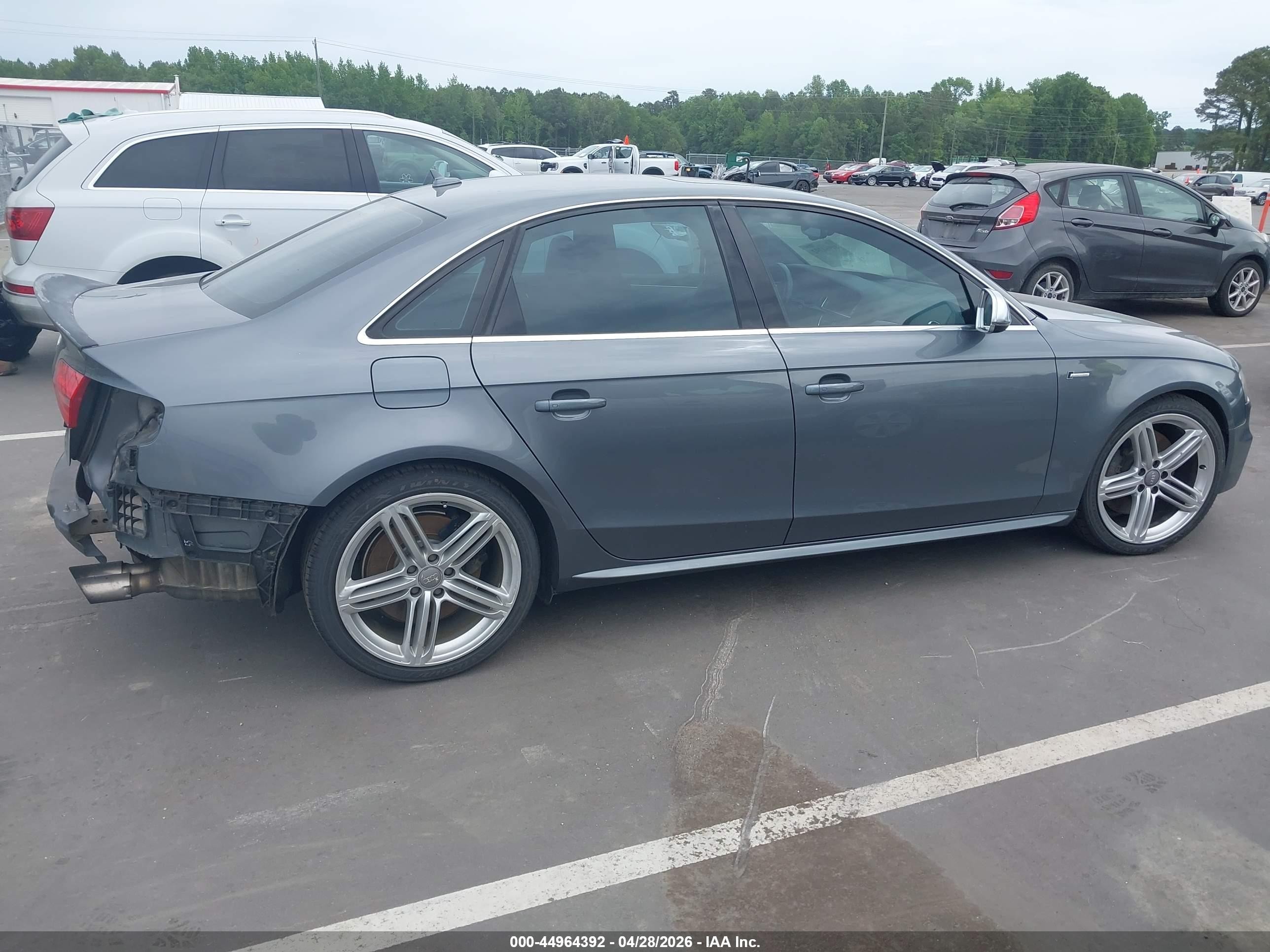 2013 Audi S4 3.0t Premium Plus Gray vin: WAUBGAFL0DA089111