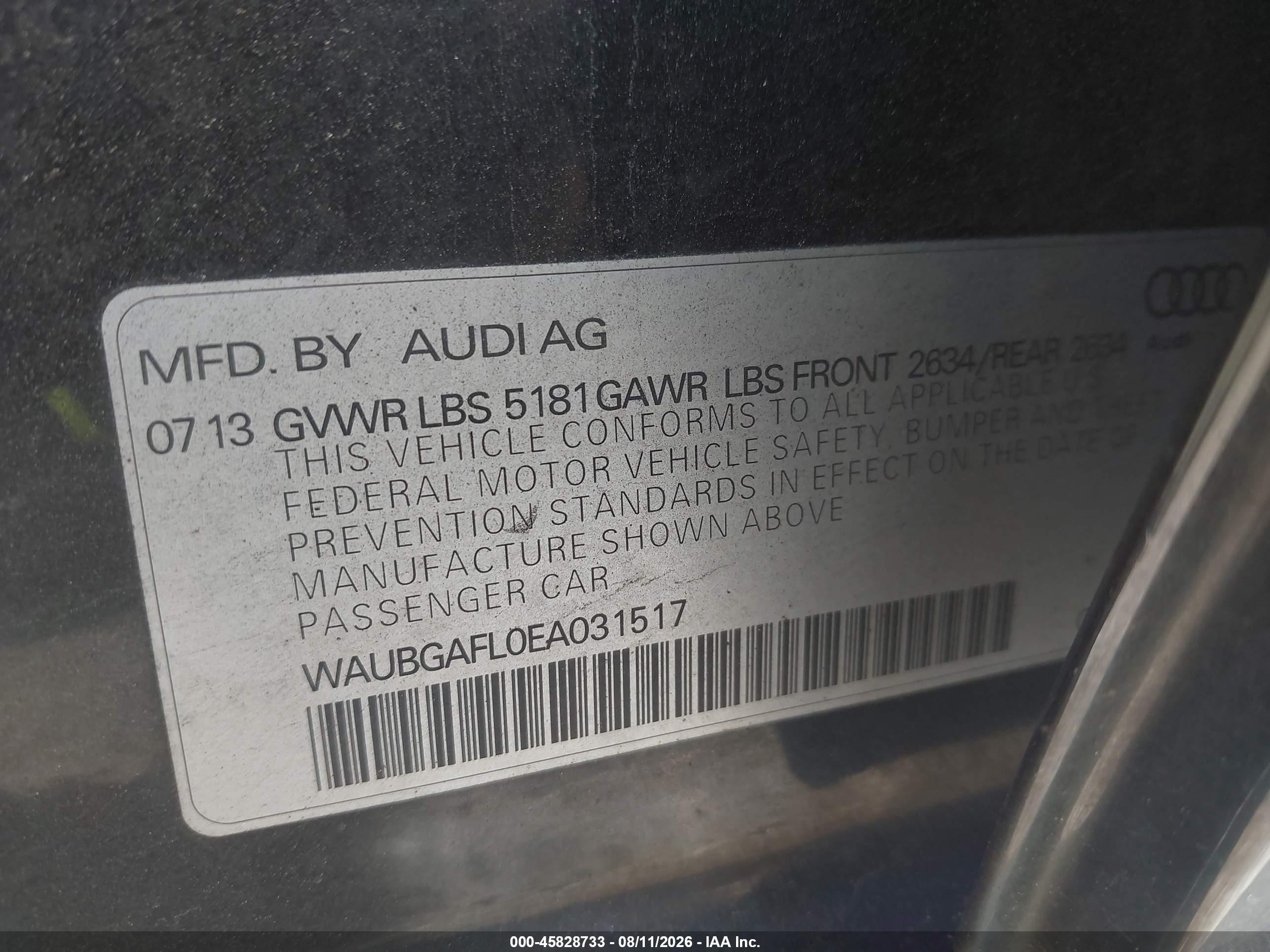 2014 Audi S4 3.0t Premium Plus Black vin: WAUBGAFL0EA031517