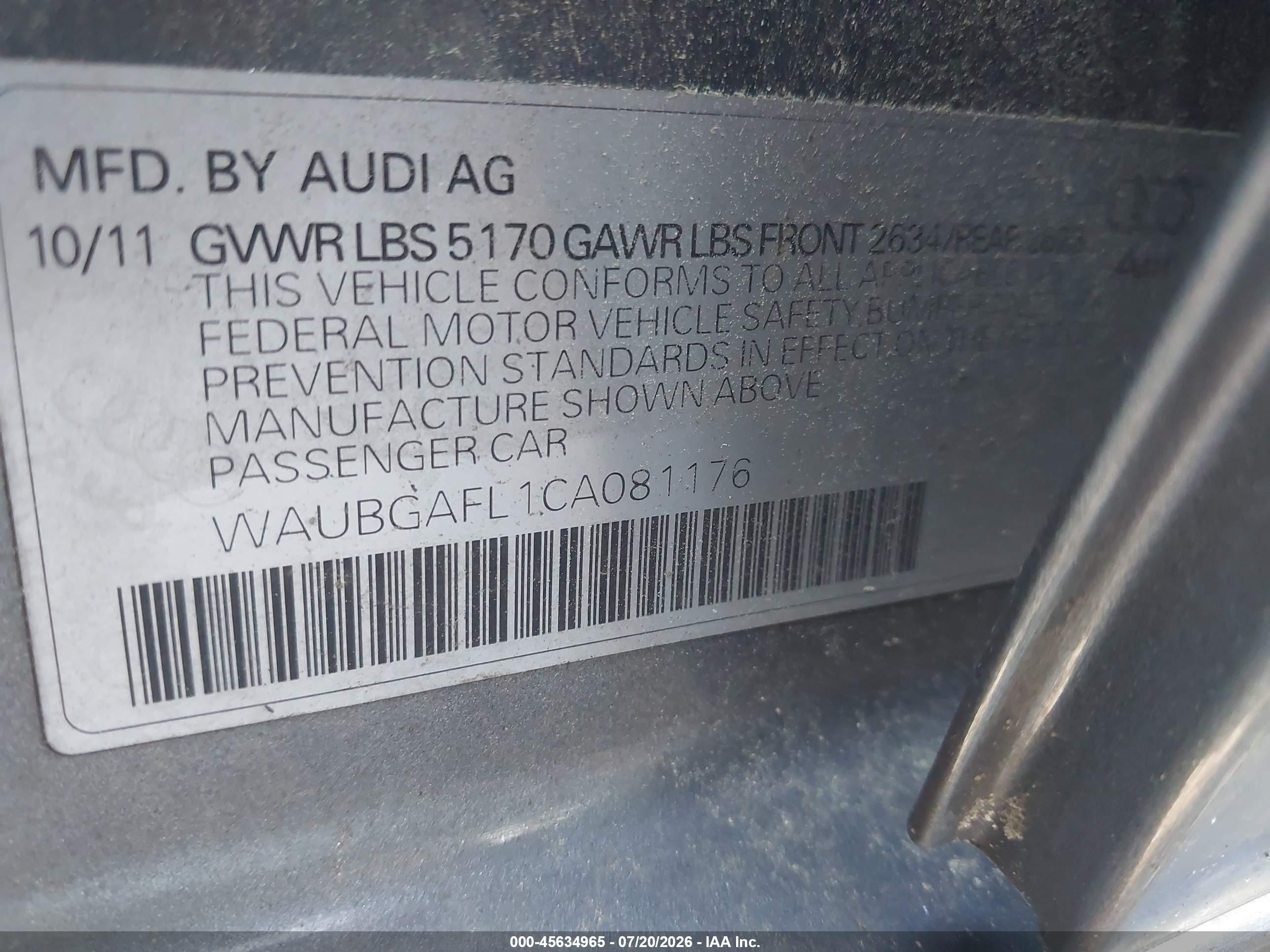 2012 Audi S4 Premium Plus Gray vin: WAUBGAFL1CA081176