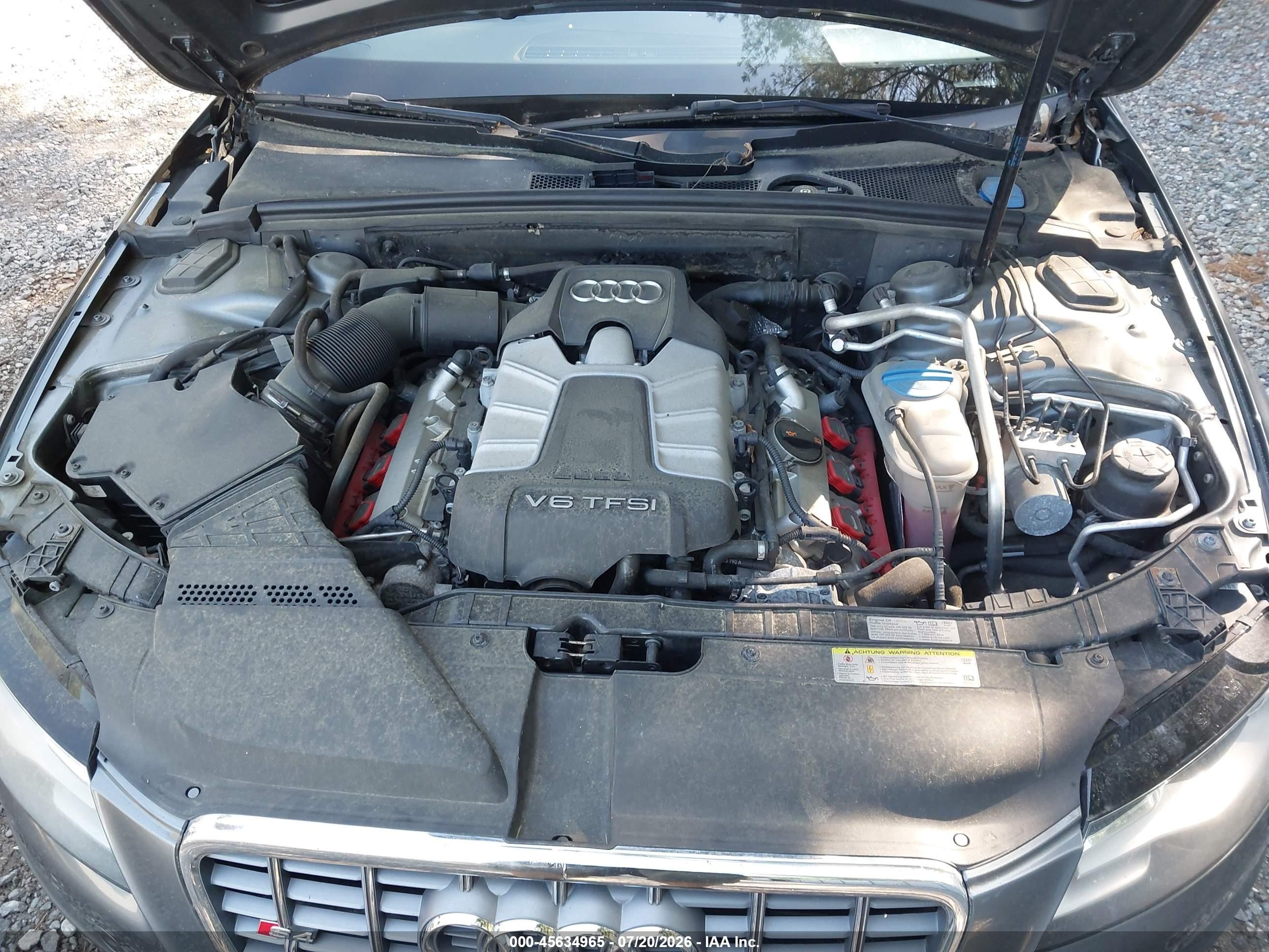 2012 Audi S4 Premium Plus Gray vin: WAUBGAFL1CA081176