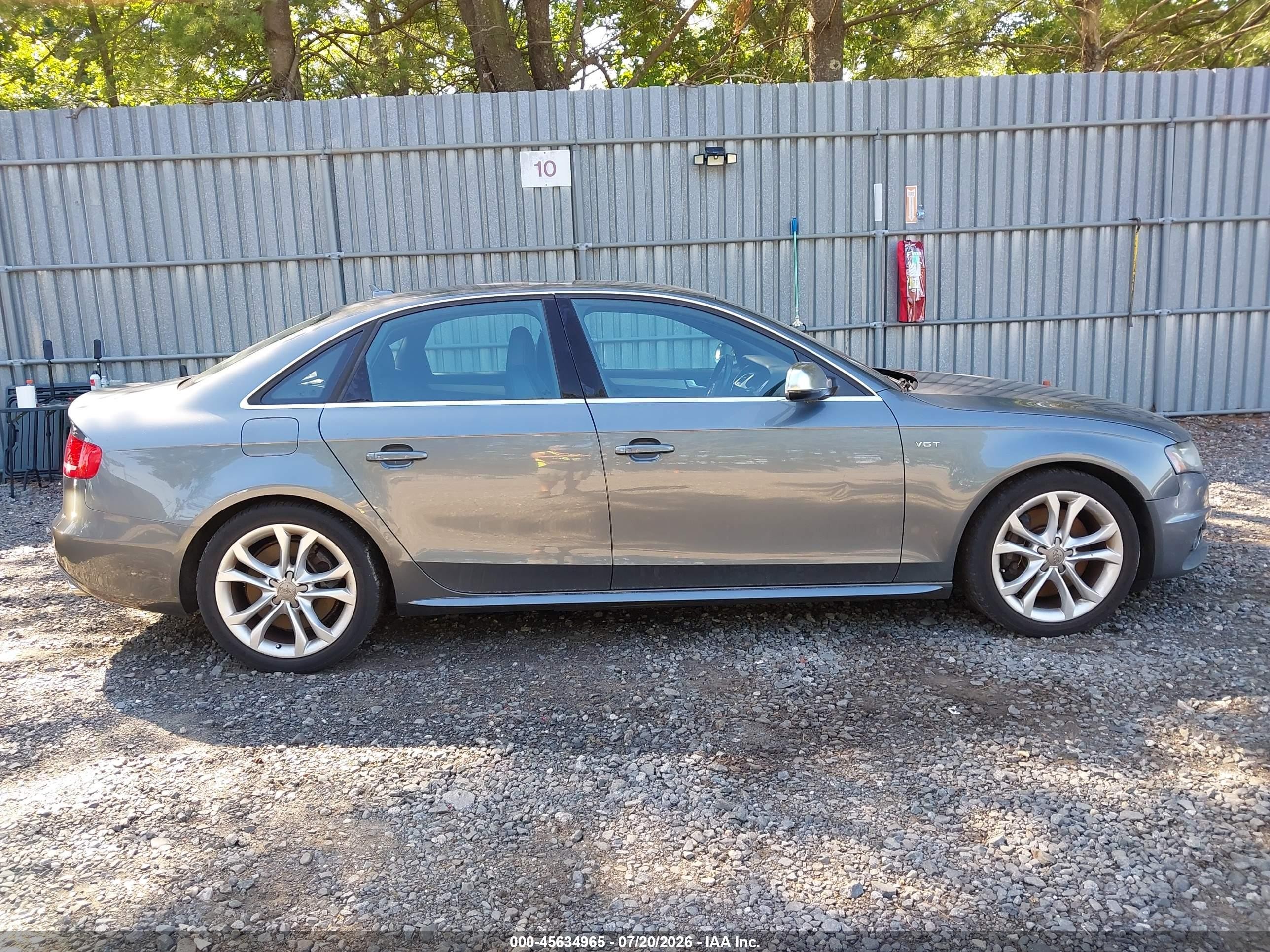 2012 Audi S4 Premium Plus Gray vin: WAUBGAFL1CA081176