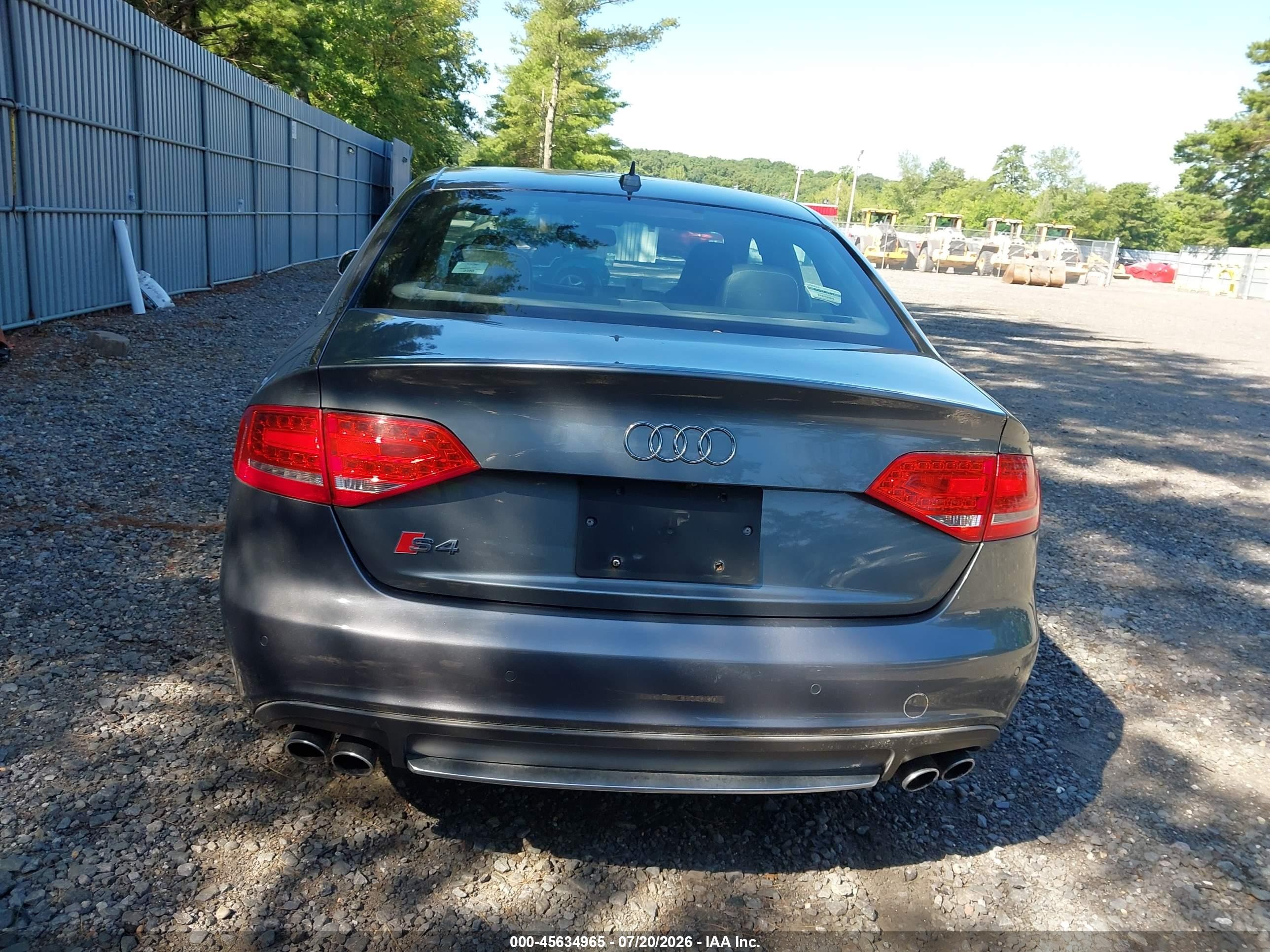 2012 Audi S4 Premium Plus Gray vin: WAUBGAFL1CA081176