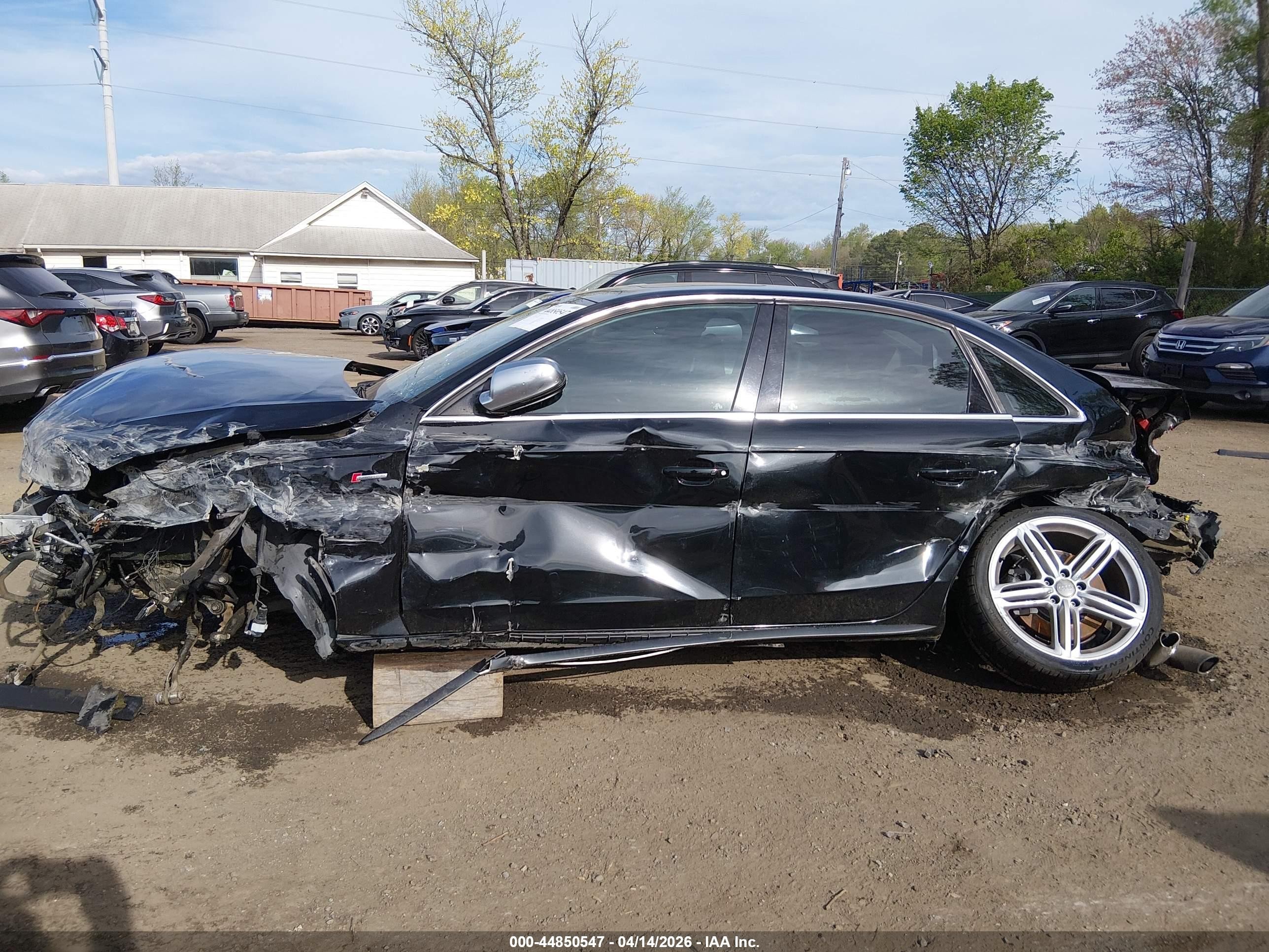 2014 Audi S4 3.0t Premium Plus Black vin: WAUBGAFL1EA072478