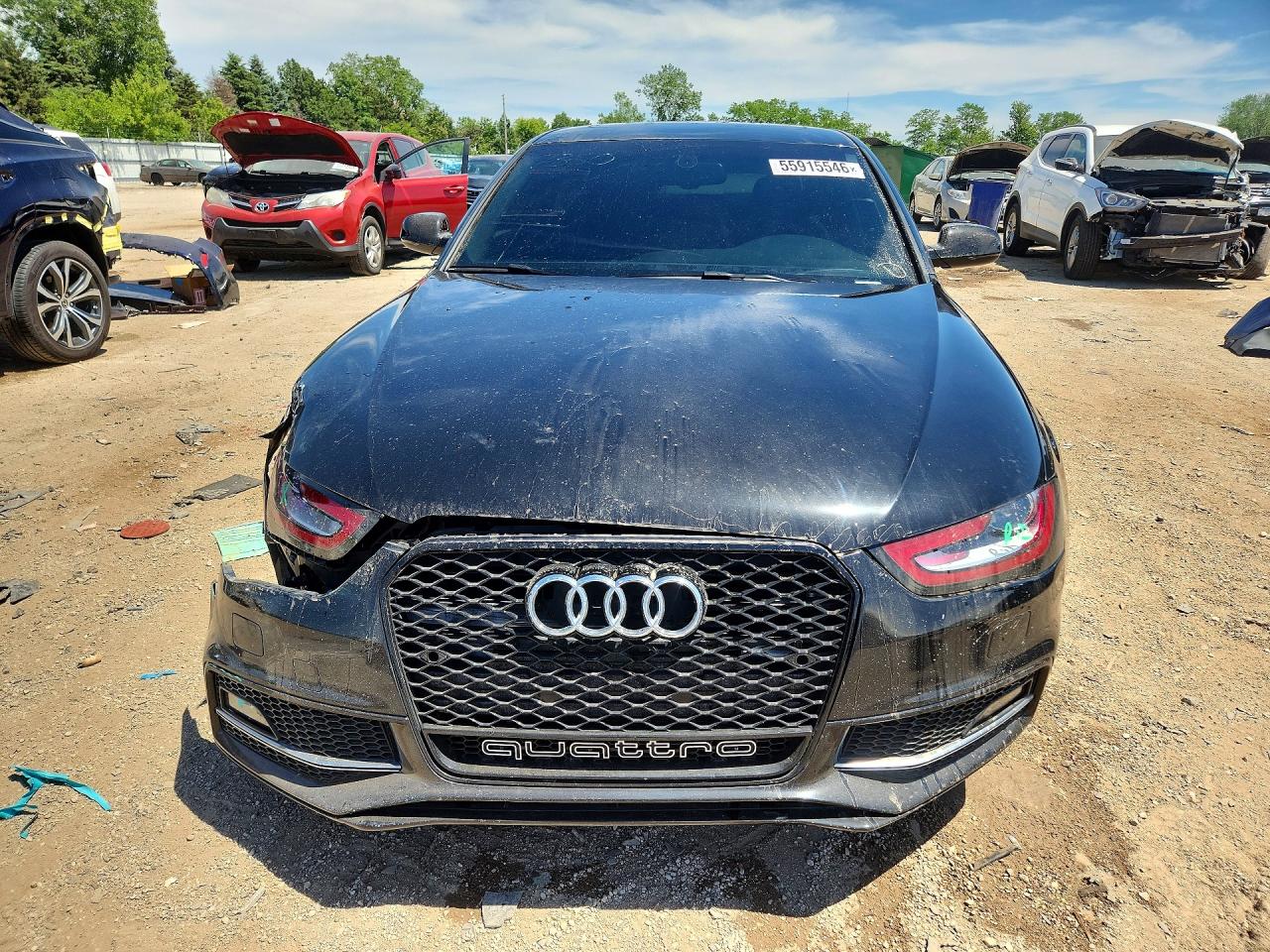 2015 Audi S4 Premium Plus Черный vin: WAUBGAFL1FA089167