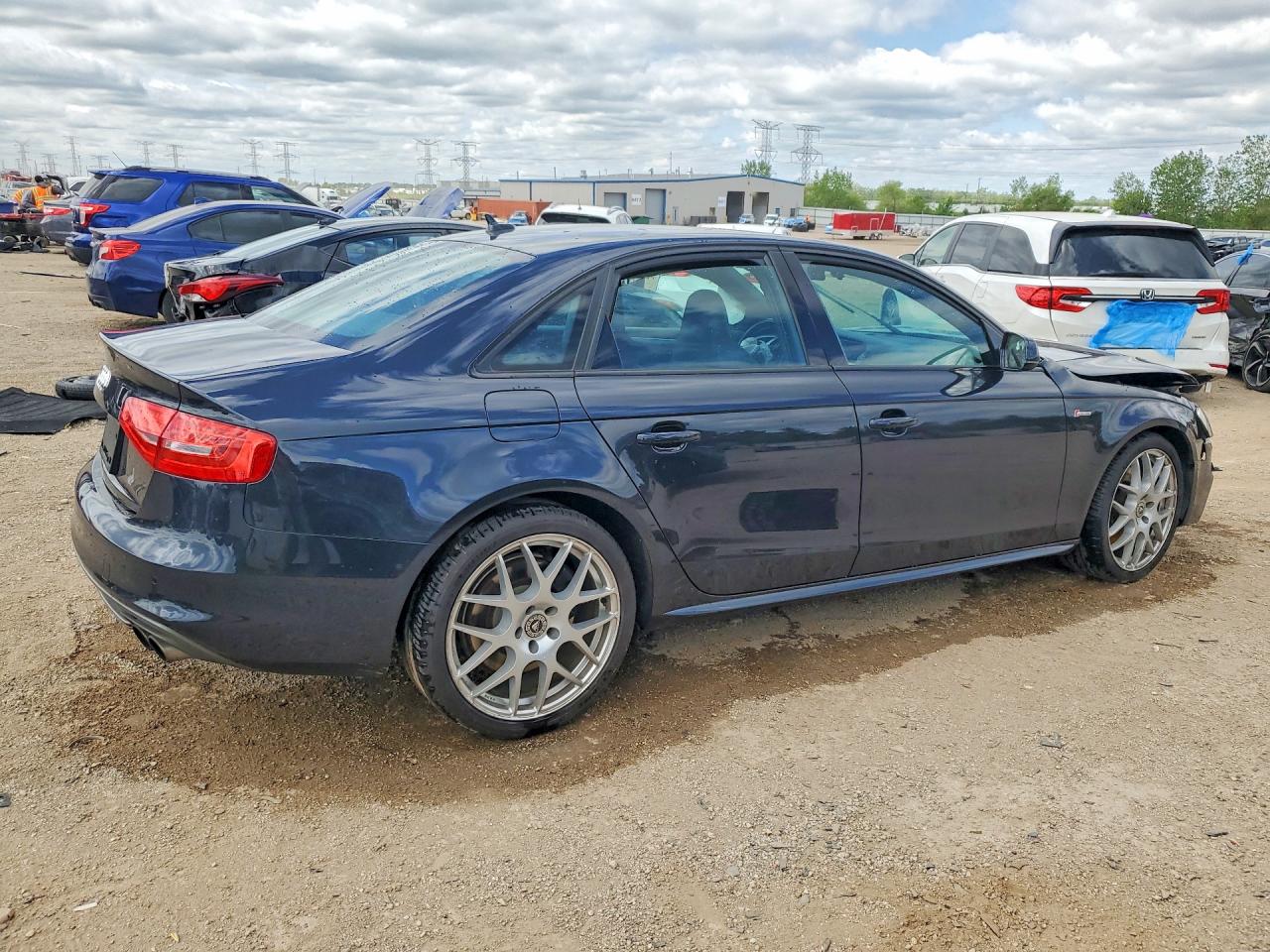 2016 Audi S4 Premium Plus Blue vin: WAUBGAFL1GA002854