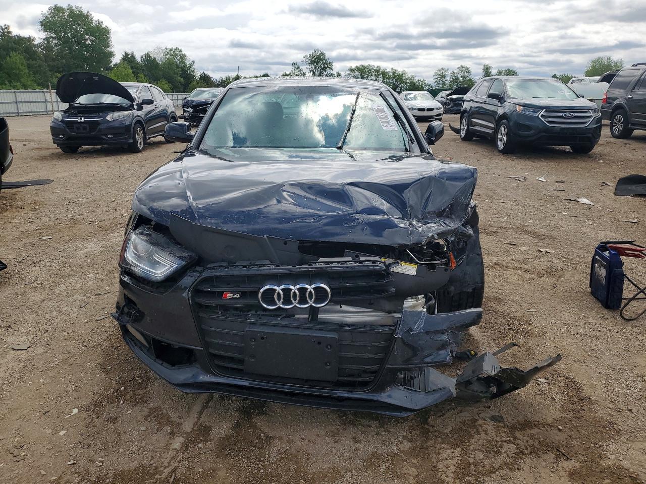 2016 Audi S4 Premium Plus Blue vin: WAUBGAFL1GA002854