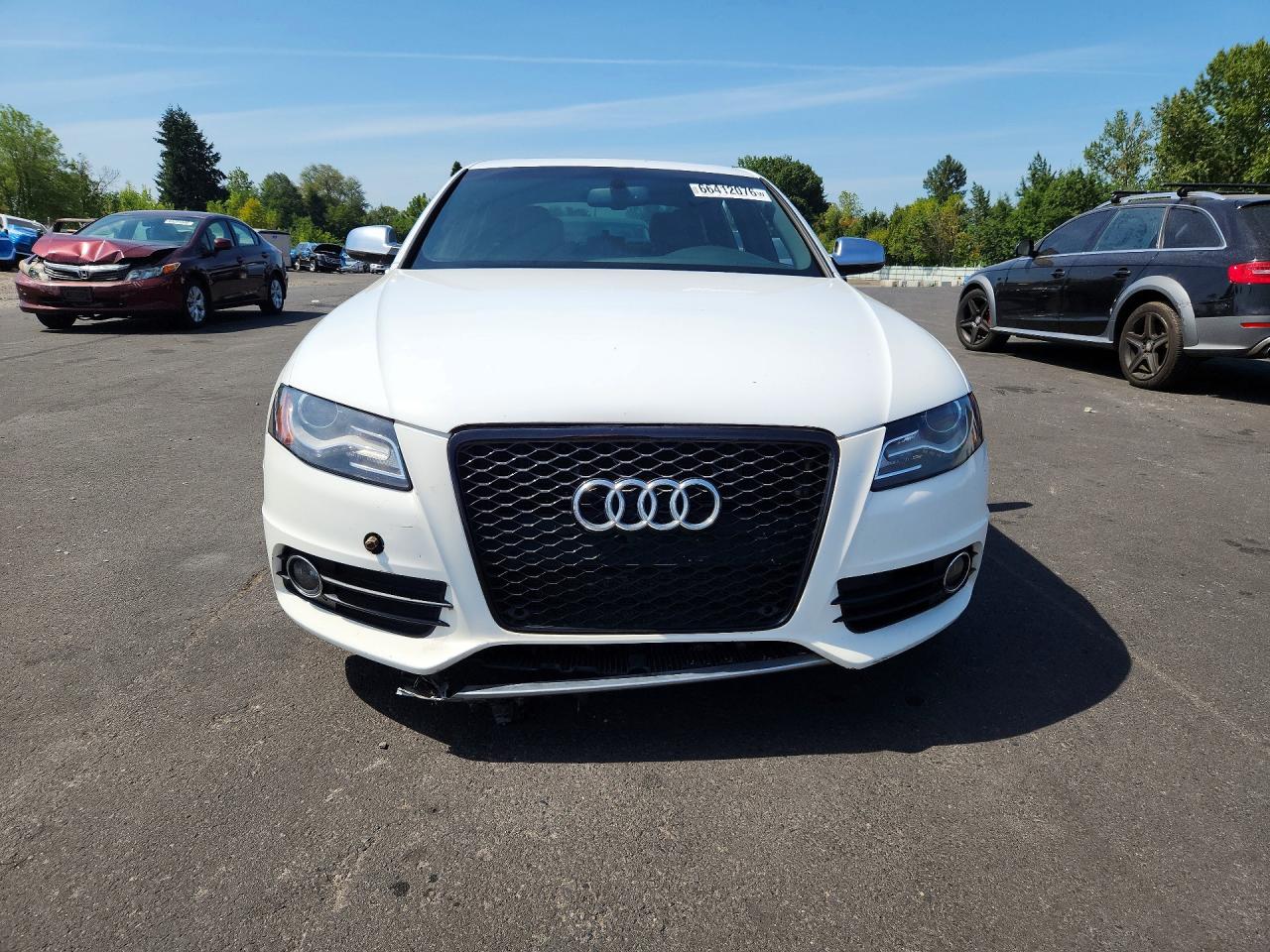 2012 Audi S4 Premium Plus White vin: WAUBGAFL2CA011587