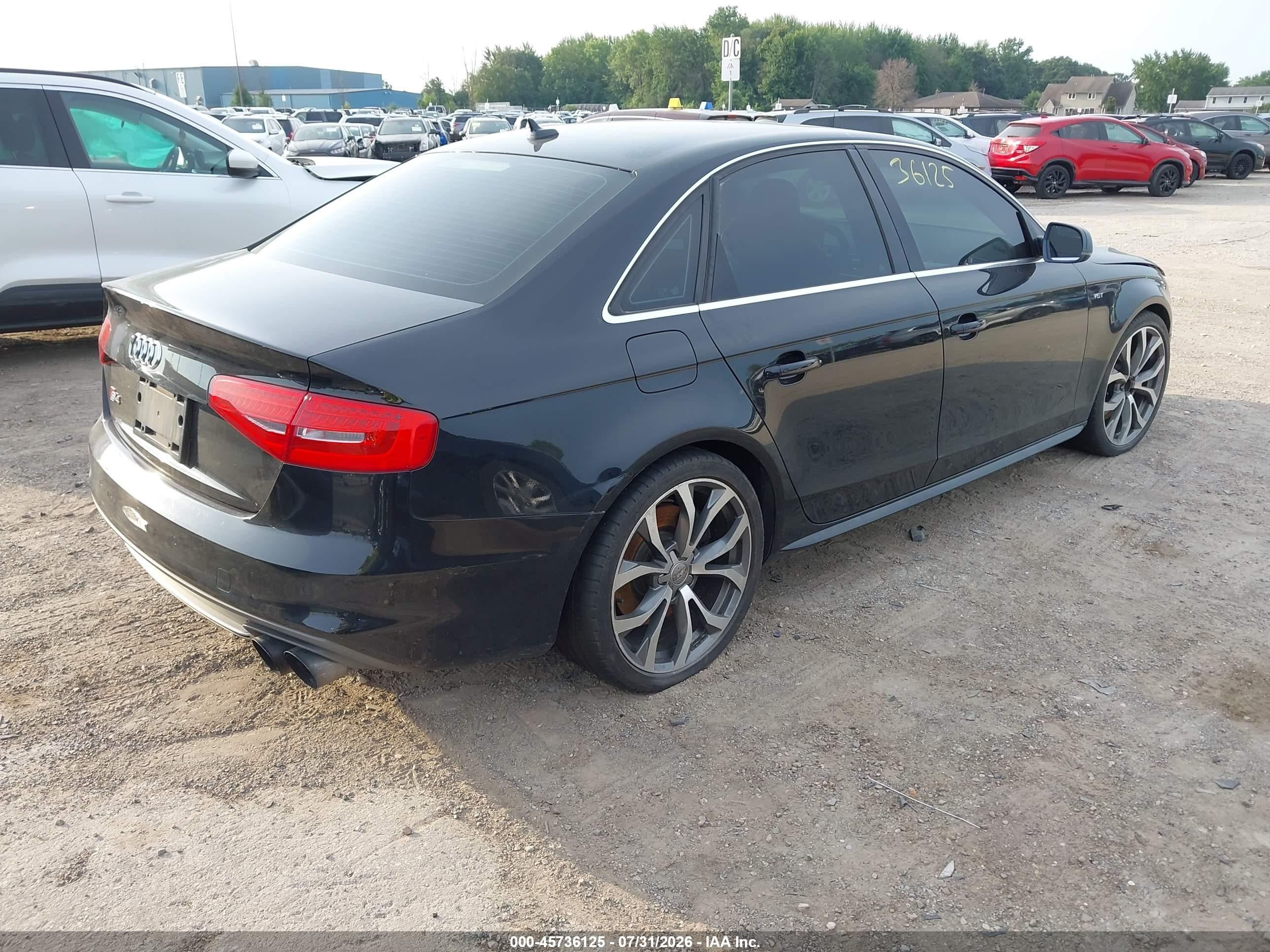 2013 Audi S4 3.0t Premium Plus Black vin: WAUBGAFL2DA055252